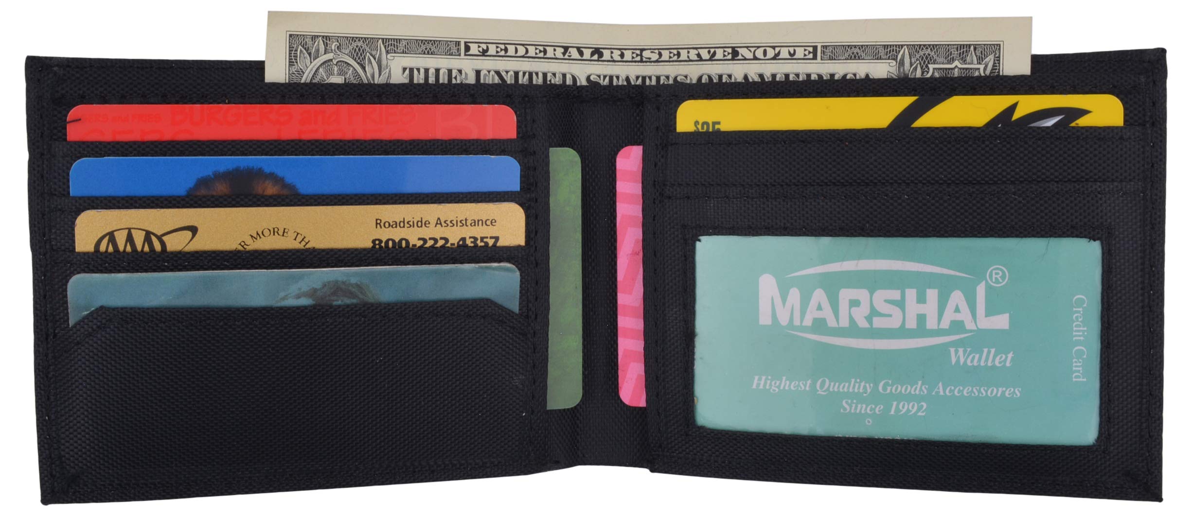Slim Nylon Bifold Wallet for Men - RFID Blocking Credit Card & ID Holder - Perfect for Everyday Use, Travel, and Business
