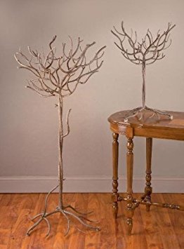 Tripar 35105 Small Natural Metal Tree - Rustic Home Decor for Living Room, Bedroom, or Office - Perfect for Christmas Ornaments, DIY Crafts, and Tabletop Displays