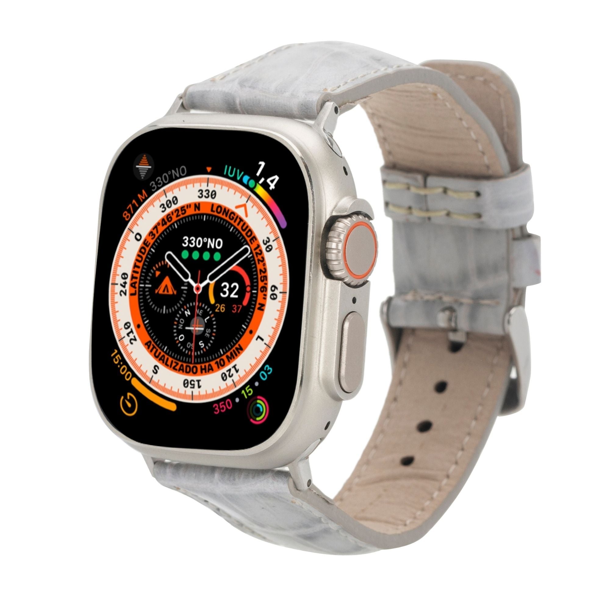 Premium Genuine Leather Bands for Apple Watch Series 9, Ultra 2 & SE - Stylish & Durable Replacement Straps for Workouts, Office & Everyday Wear
