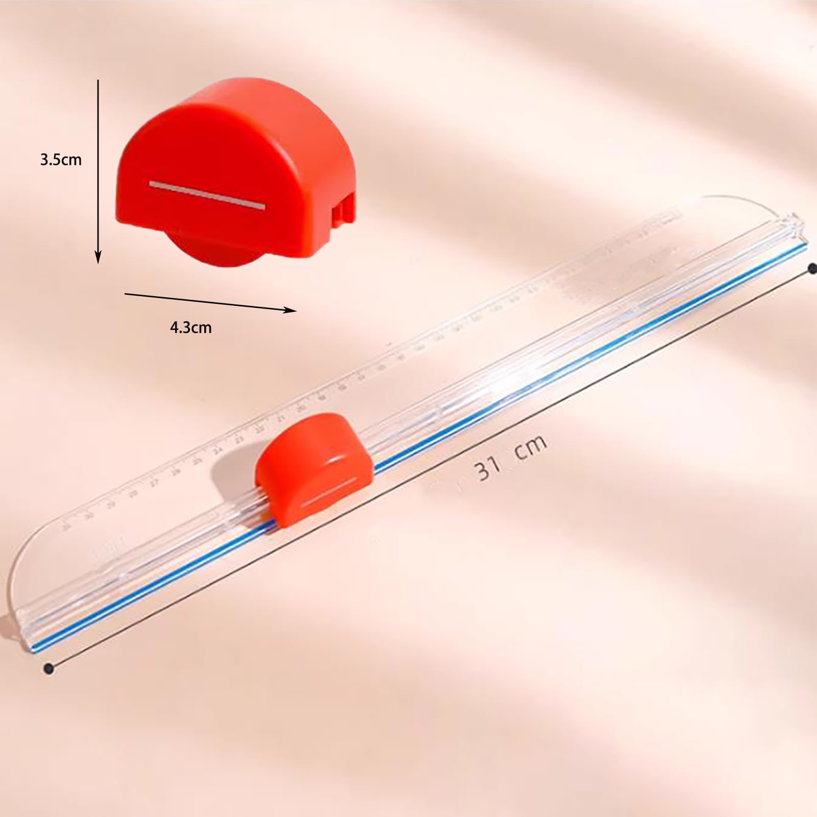 Premium Paper Cutter & Trimmer - 7 Interchangeable Blades for Scrapbooking, Card Making & Crafting | Portable Design with Side Ruler | Perfect for DIY Projects, Home Office & School Use