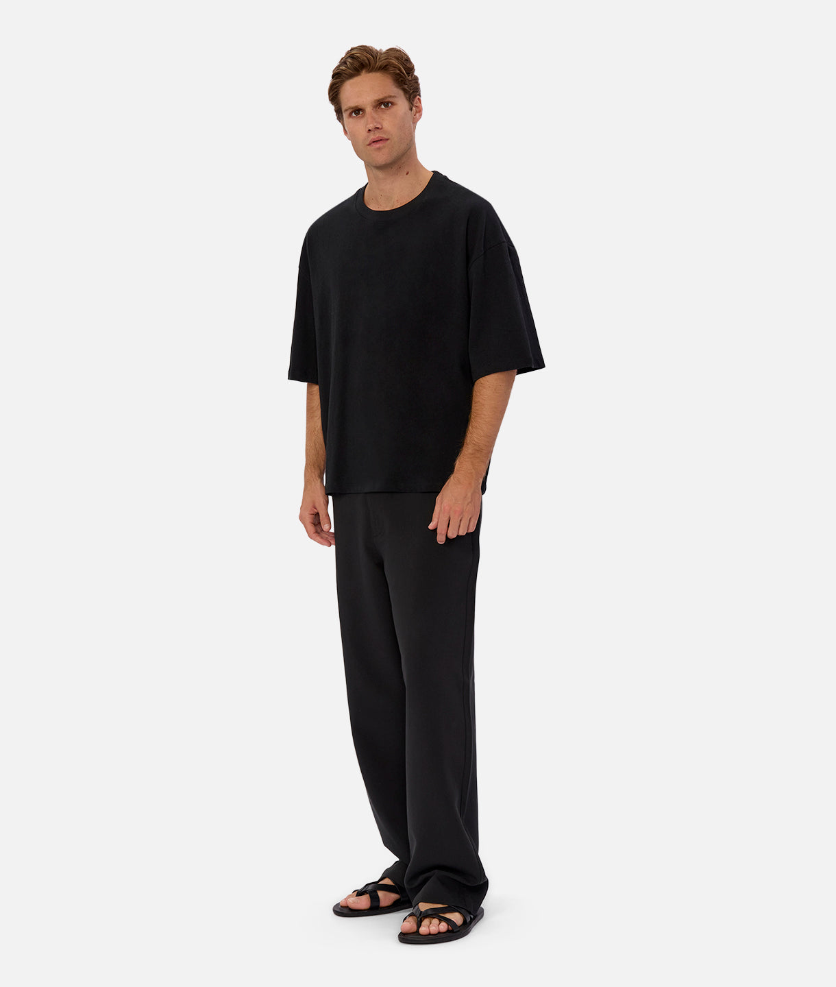 The Arnie Tee - Premium Black Cotton T-Shirt for Men | Comfortable Casual Wear for Gym, Work & Everyday Outfits