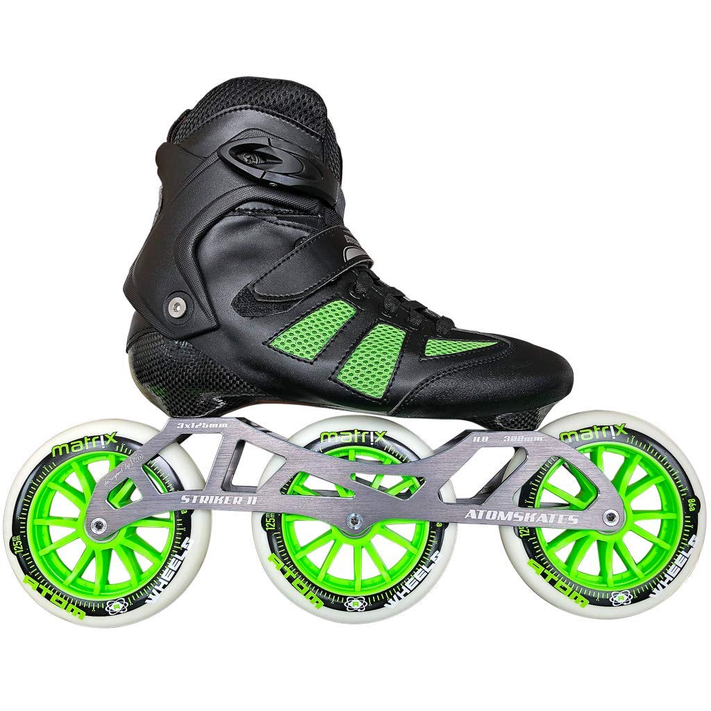 Atom Pro Fitness 3x125 Outdoor Inline Skates - Premium Rollerblades for Adults & Teens - Perfect for Fitness, Recreation & Urban Skating
