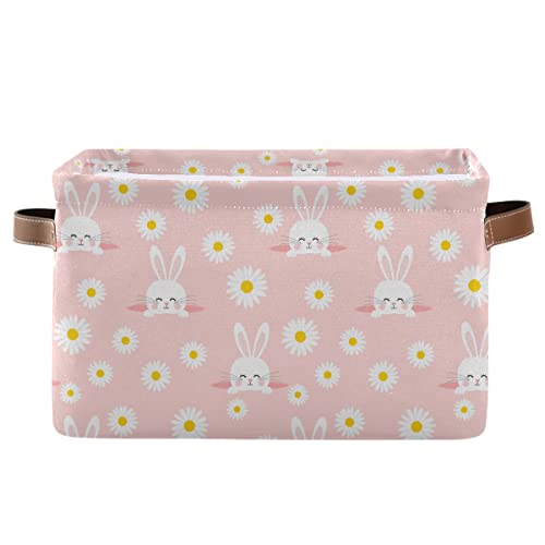 Daisy Garden And Rabbits Pink