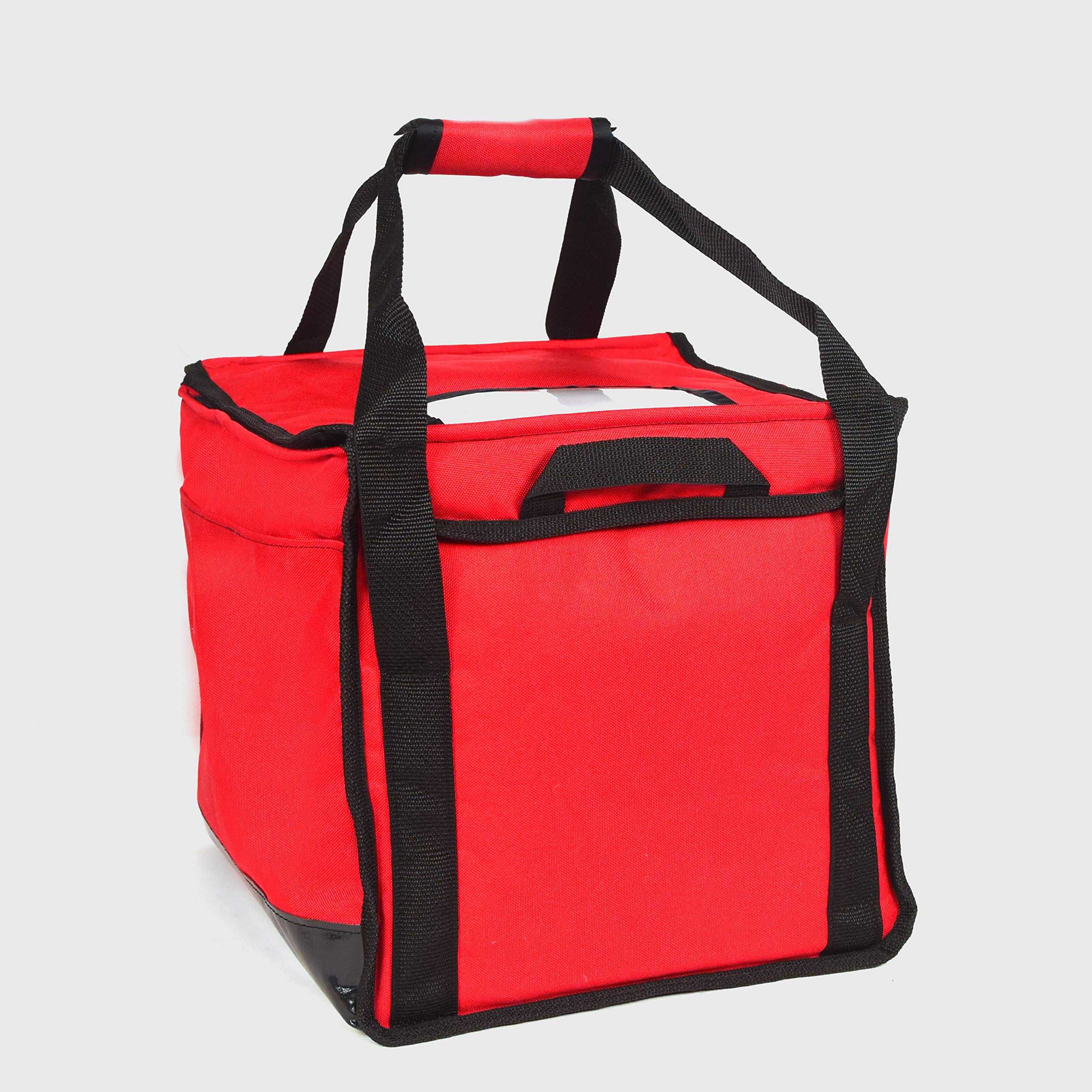 Portable Electric Heated Lunch Box - Mini Cube Insulated Food Delivery Bag for Hot Meals (Red) | Perfect for Office, School, Travel & Food Delivery Services