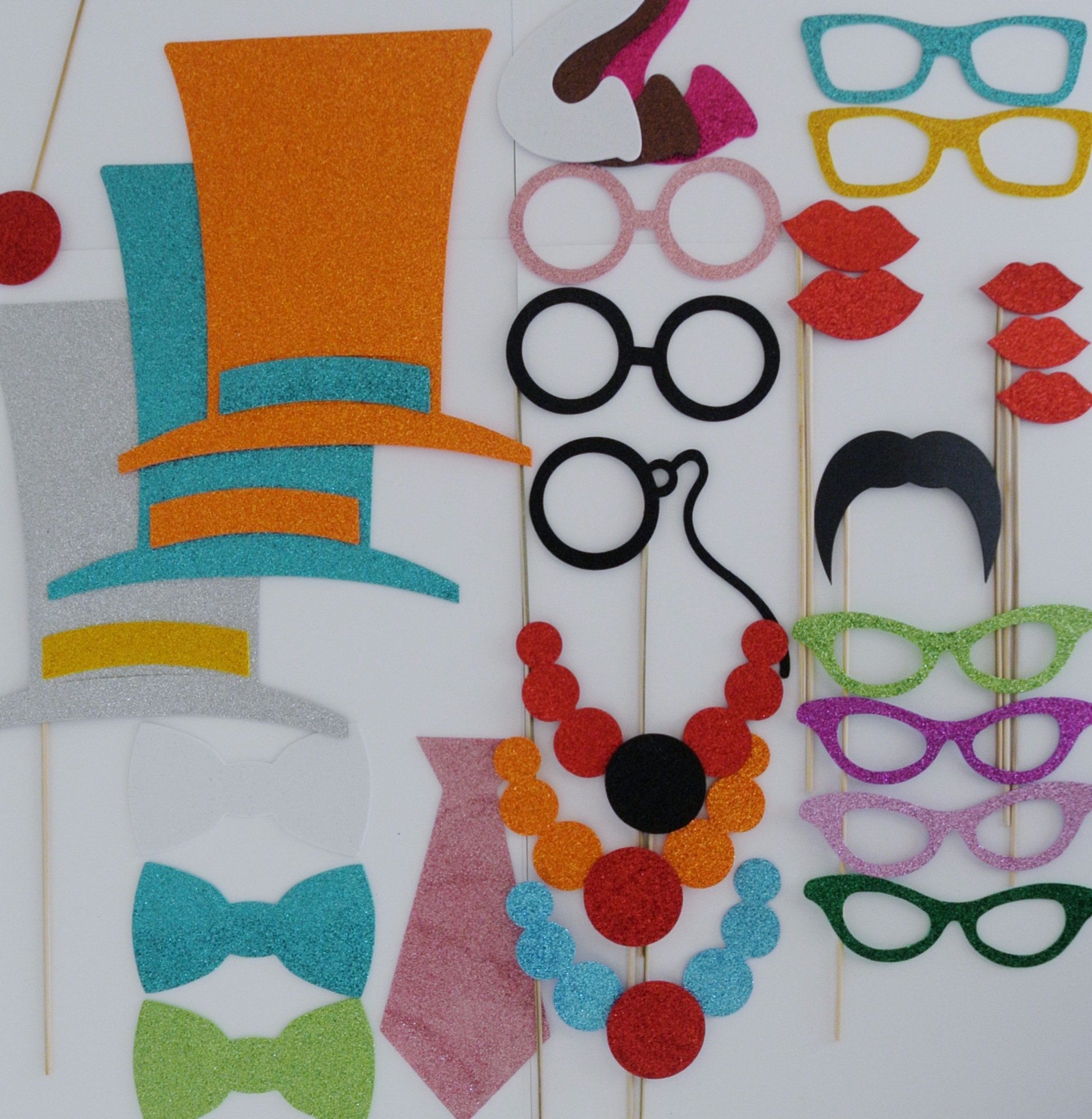 Fun Mustache on a Stick - Wedding Photo Booth Props, Birthday Party Decorations, Father's Day Celebration Accessories - Perfect for DIY Events, Themed Parties & Social Media Selfies
