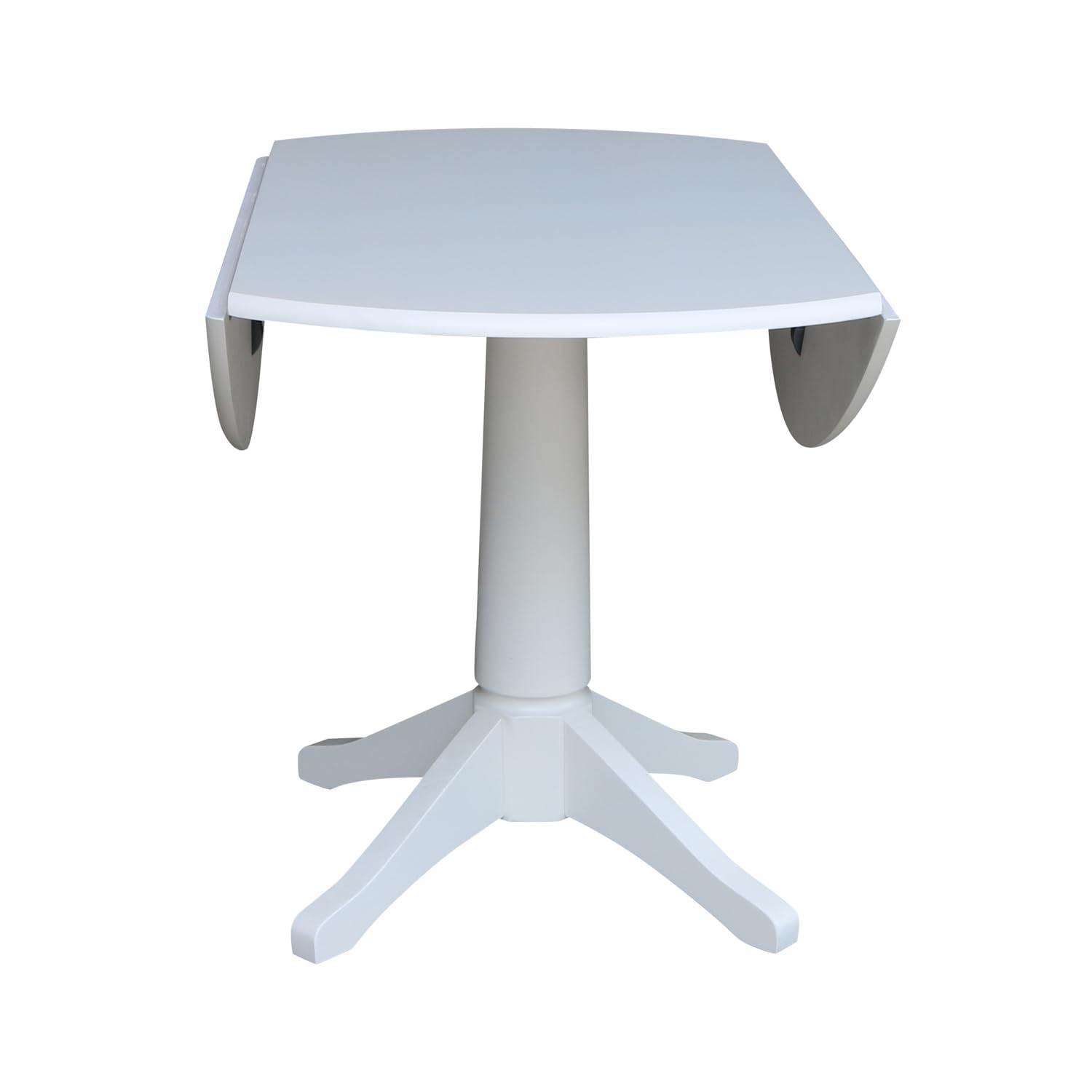 International Concepts 42-inch Round Dual Drop Leaf Pedestal Dining Table - 30.3