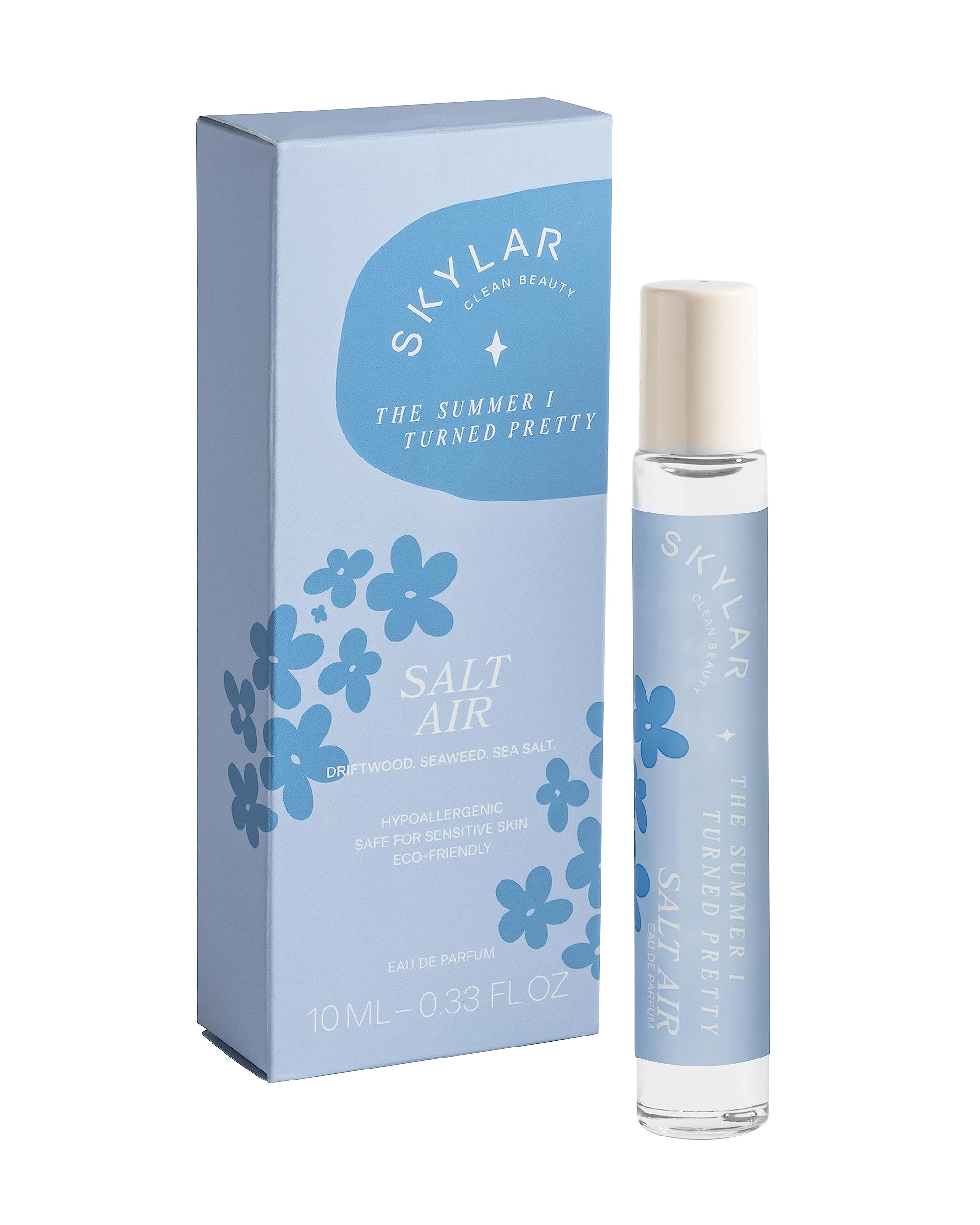 Skylar The Summer I Turned Pretty Salt Air Eau de Parfum - Hypoallergenic Vegan Perfume for Women & Men | Clean Fragrance with Driftwood & Seaweed Notes | Sensitive Skin Safe | Perfect for Beach Days, Summer Vacations & Everyday Freshness