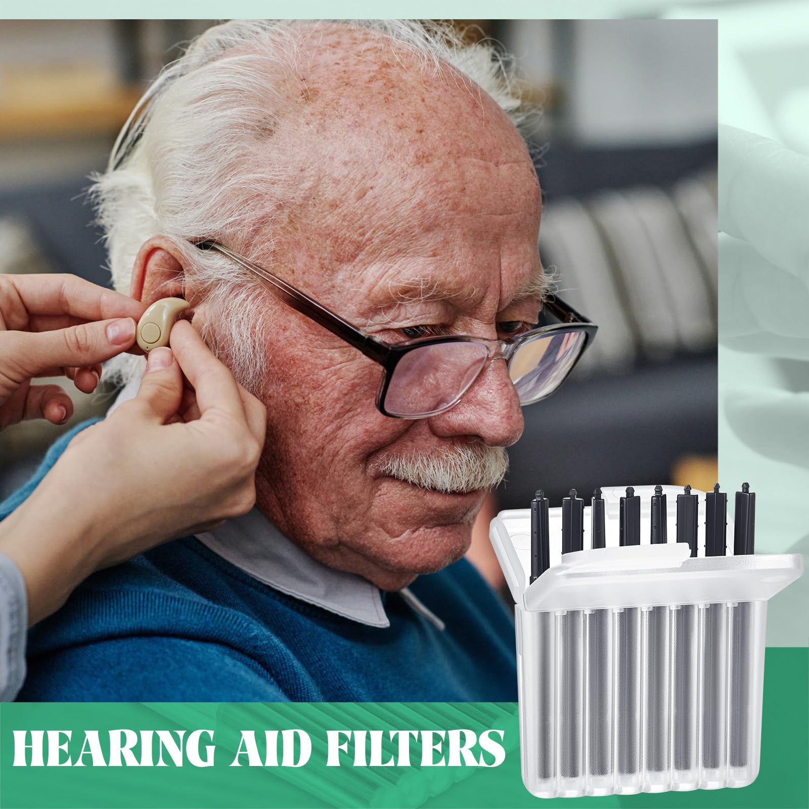 TrelaCo 96 Pcs Hearing Aid Wax Guards - Cerumen Protection Filters & Cleaning Tool Kit with Travel Case | Compatible with Phonak, Widex, Resound | Ideal for Daily Hearing Aid Maintenance & Wax Prevention