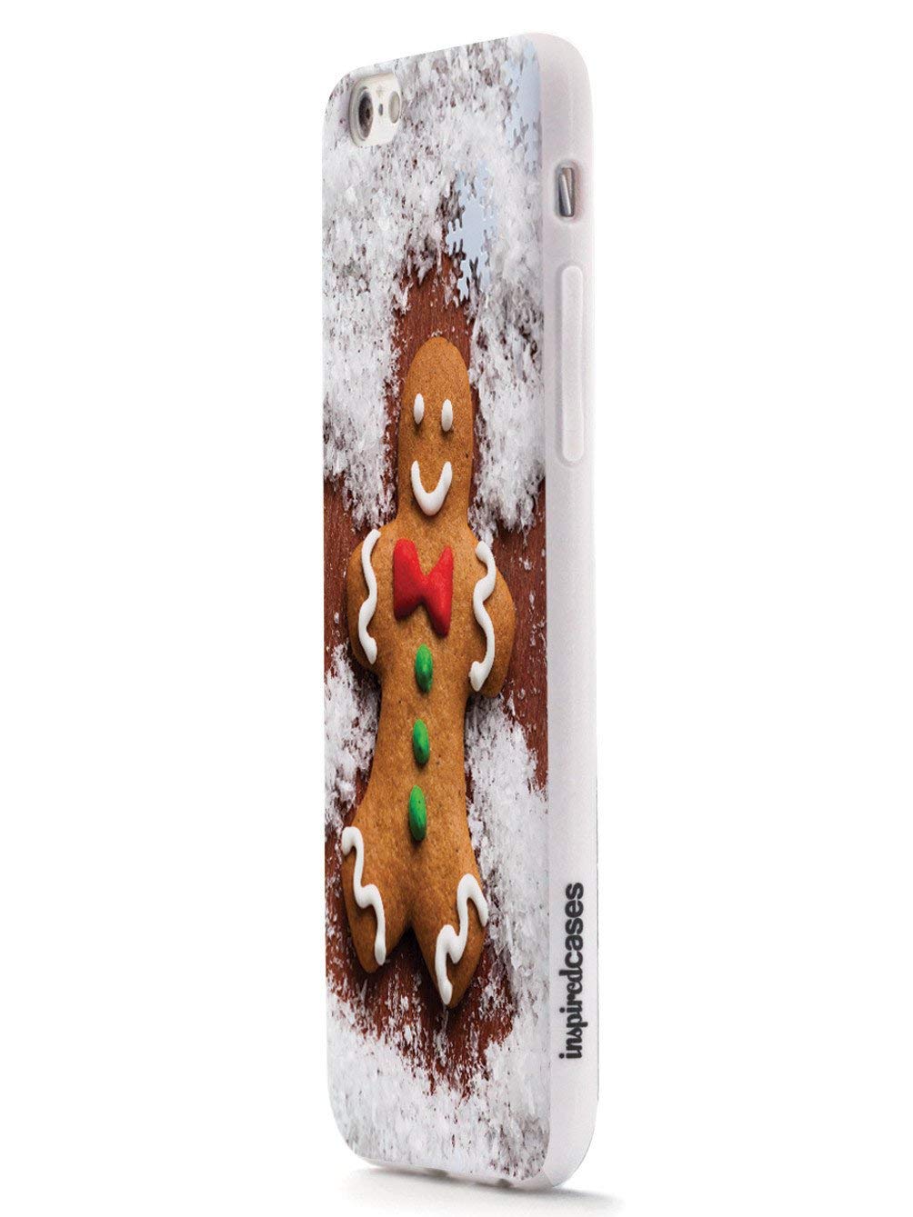 Inspired Cases - Premium 3D Textured Protective Phone Case Compatible with iPhone 7 | Gingerbread Snow Angel Design | Shockproof & Scratch-Resistant | Perfect for Daily Use, Travel & Outdoor Activities