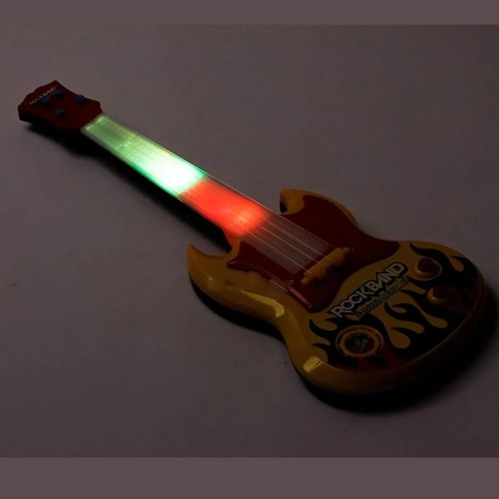 **Imagine Music & Lights Guitar Toy for Kids - 15 Inch Musical Instrument with Demo Sounds, LED Lights - Perfect Birthday Gift for Boys & Girls - Great for Pretend Play, Music Learning & Party Fun**