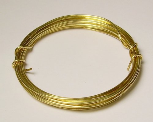 22 Ga Red Brass Jewelry Wire 1 Oz 34 Ft. Coil (Soft) Solid Wire - Perfect for DIY Crafting, Beading, and Wire Wrapping Projects