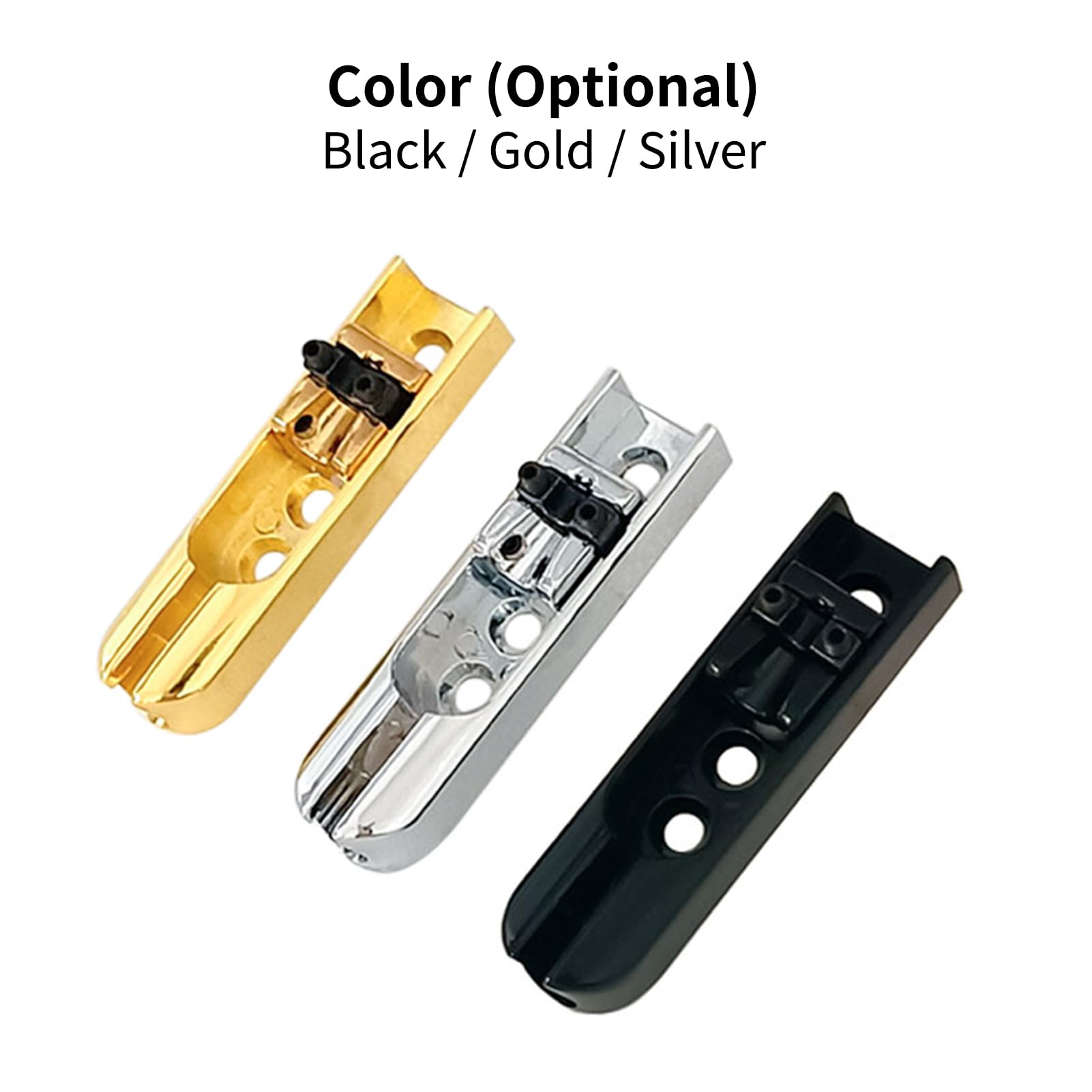 4-Piece Bass Guitar Bridge Set - Individual Single String Tailpiece & Saddles for 4-String Electric Bass - Perfect for Replacement, Upgrades & DIY Guitar Repairs - Ideal for Jazz, Rock & Studio Performances