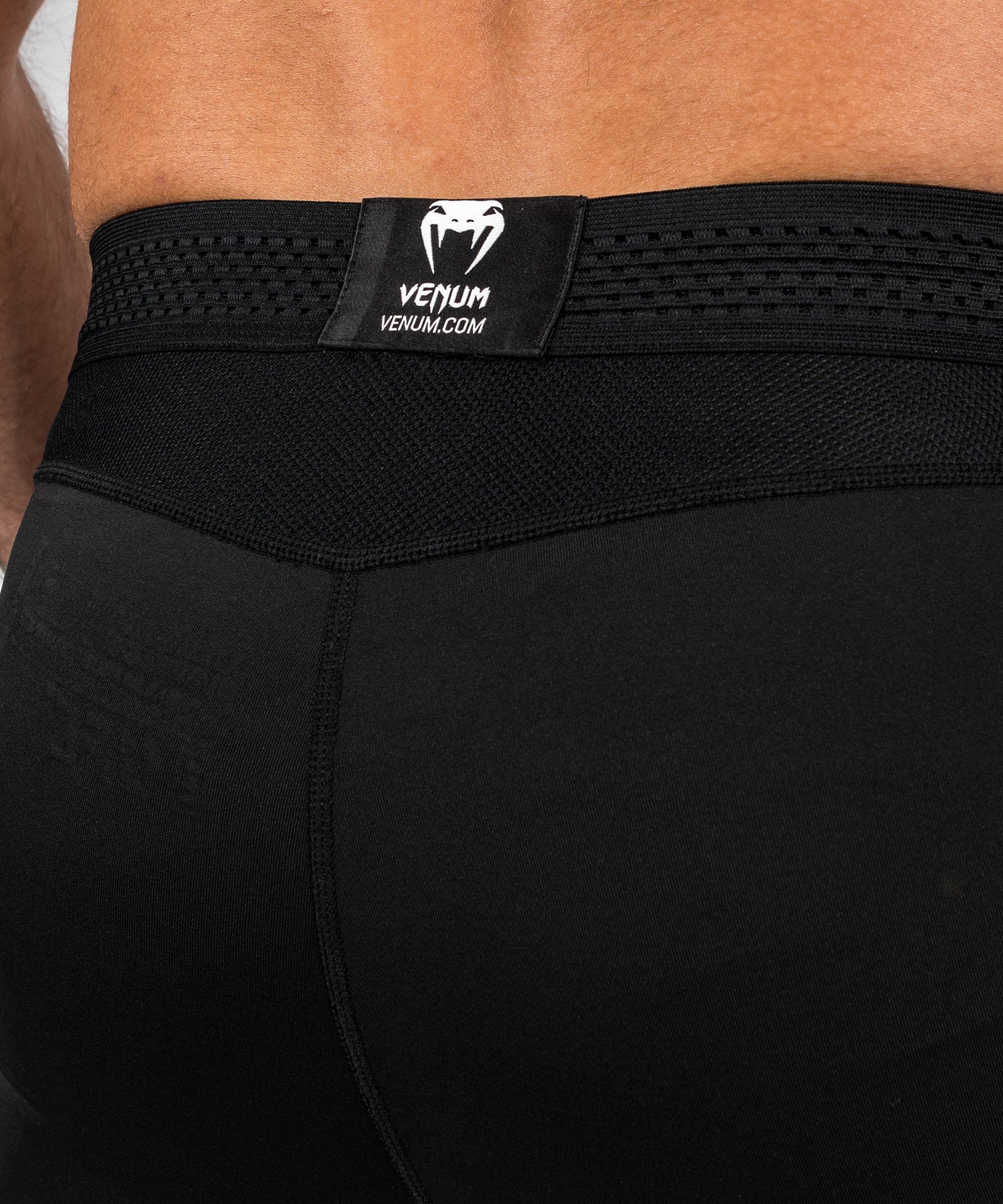 Venum UFC Adrenaline Fight Week Men's Performance Compression Tights - Black | MMA Training & Workout Gear for Fighters & Athletes