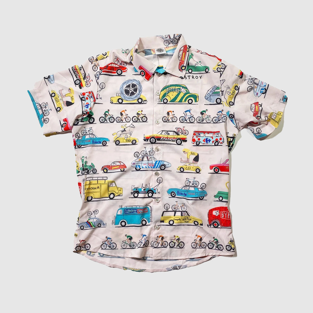 La Caravane Resort Shirt - Stylish Vacation Button Down Shirt for Men | Beach, Pool & Summer Outfits
