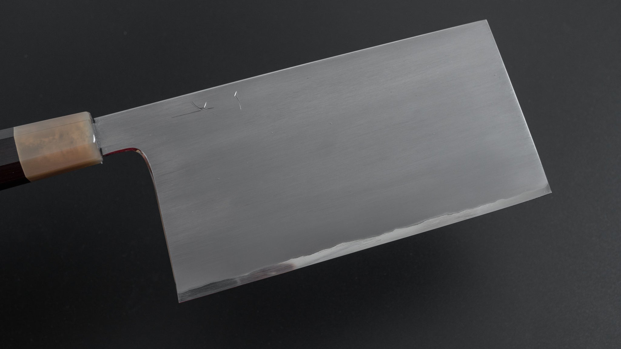 Hitohira Togashi White #1 Stainless Clad Kasumi Chinese Cleaver 180mm - Premium Japanese Chef Knife with Ebony Handle - Perfect for Slicing, Dicing & Chopping Vegetables, Meat & Herbs in Professional & Home Kitchens