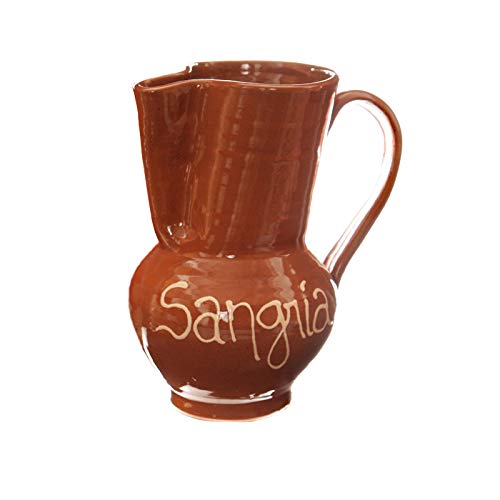 Sturdy Glass Sangria Pitcher with Spout & Lid - Perfect for Parties, BBQs & Summer Entertaining