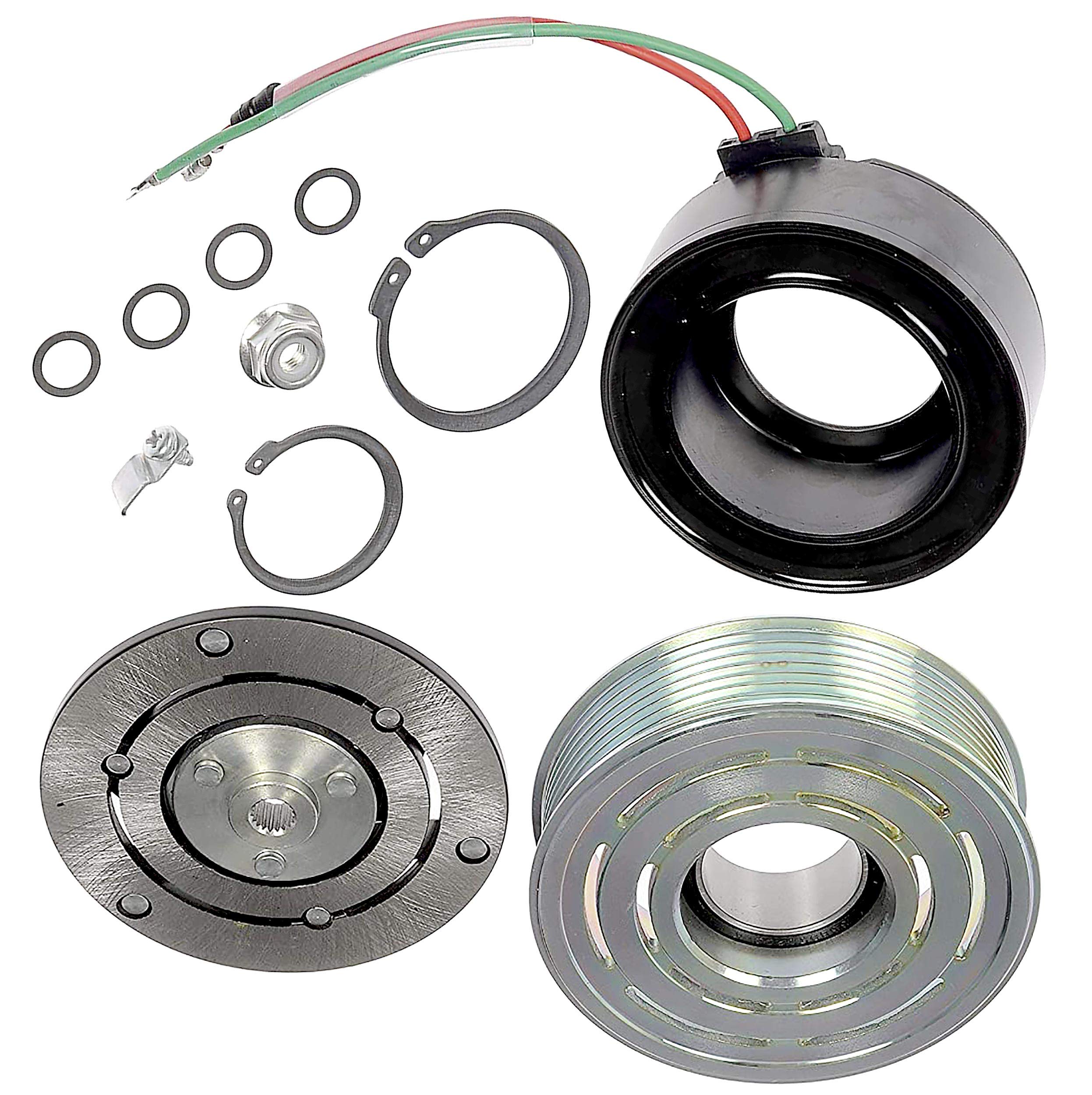 APDTY 143459 AC Compressor Clutch Assembly Replacement for Car & Truck - High Performance A/C Clutch Kit for Smooth Cooling System Operation