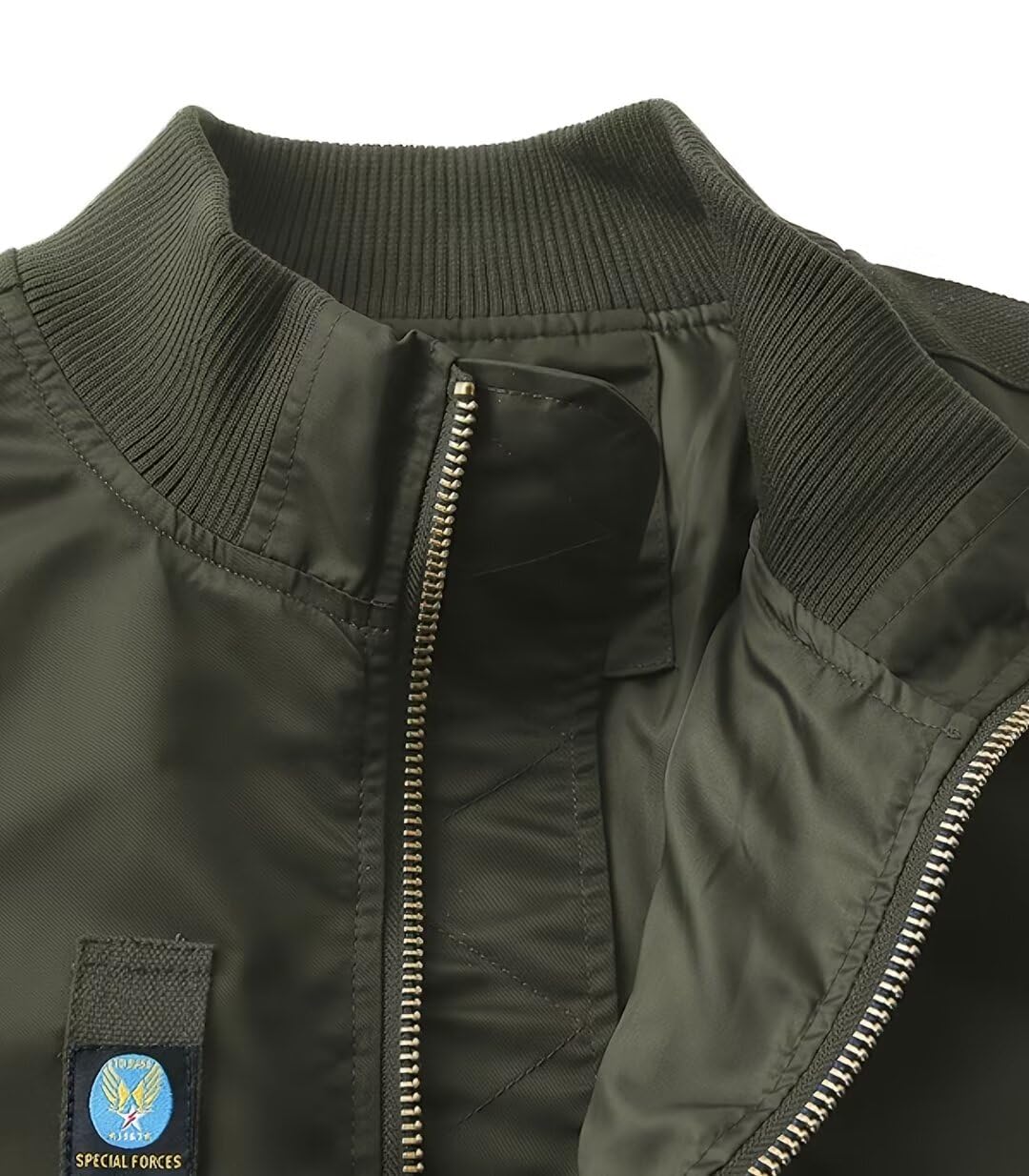 FTIMILD Men's Military Bomber Jacket - Lightweight Windbreaker for Spring & Fall - Tactical Jacket with Multiple Pockets & US Armband - Perfect for Outdoor Activities, Casual Wear & Military Enthusiasts