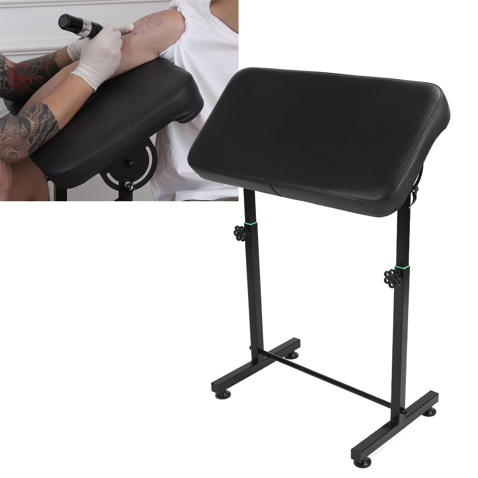 Adjustable Tattoo Armrest Support - Ergonomic Tattoo Arm & Leg Rest with Soft Cushion for Tattoo Studios & Artists - Durable Large Panel for Comfortable Tattooing Sessions - Perfect for Professional Tattoo Shops and Home Studios