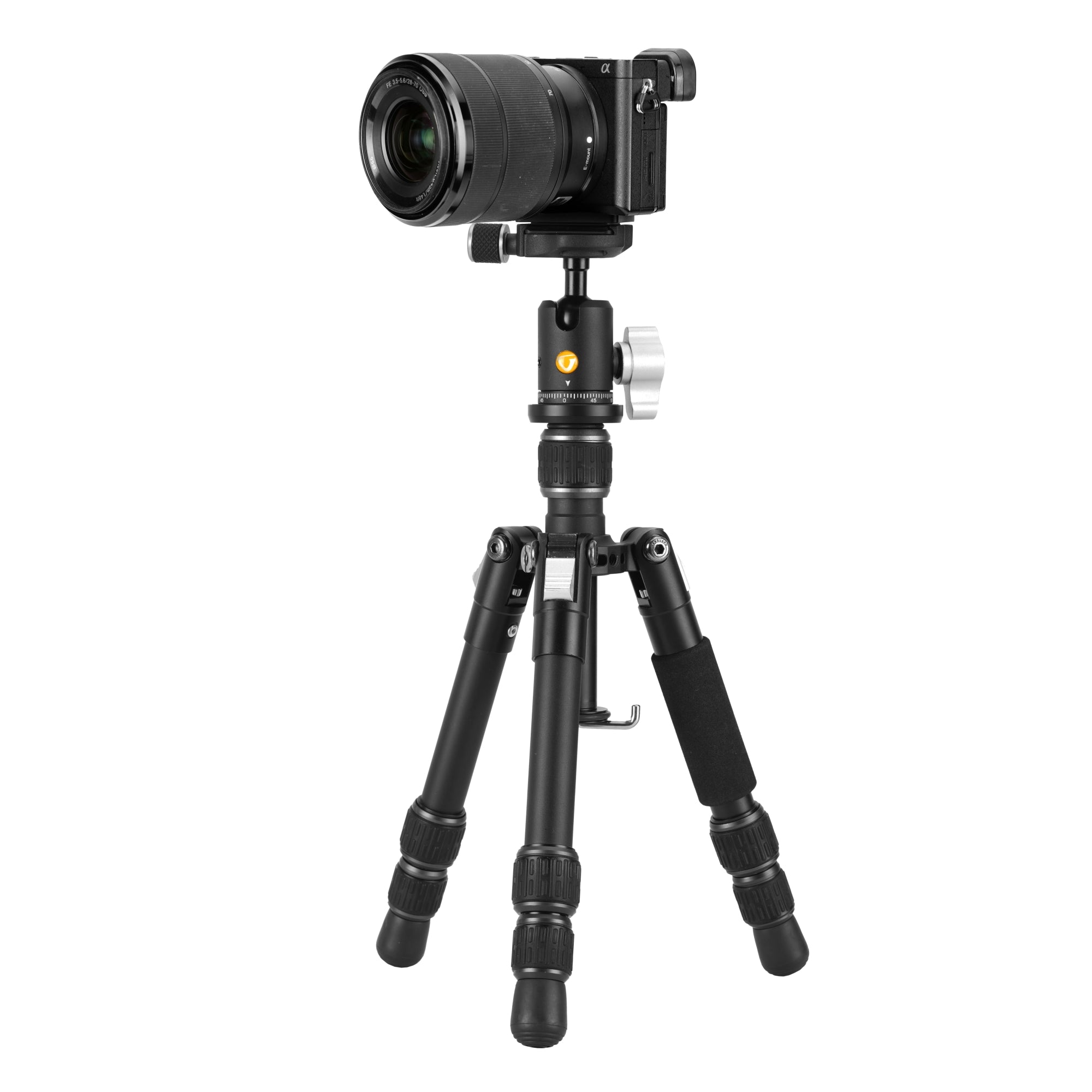 Vesta GO T 203AB Compact Tabletop Tripod with 360° Ball Head - Perfect for DSLR Cameras, Smartphones & Vlogging (Home Studio, Travel Photography, Content Creation)