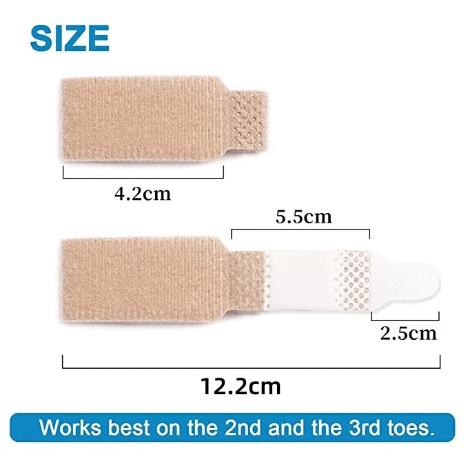 Aston Andia 2-Pack Soft & Comfortable Toe Straighteners for Women - Nylon Toe Separators & Finger Support Bands for Crooked Toes, Hammer Toes Relief - Perfect for Yoga, Running & Daily Comfort