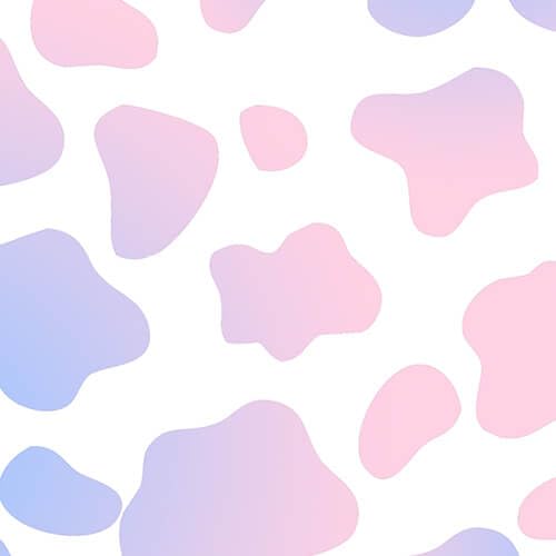 Pink Purple Cow Print