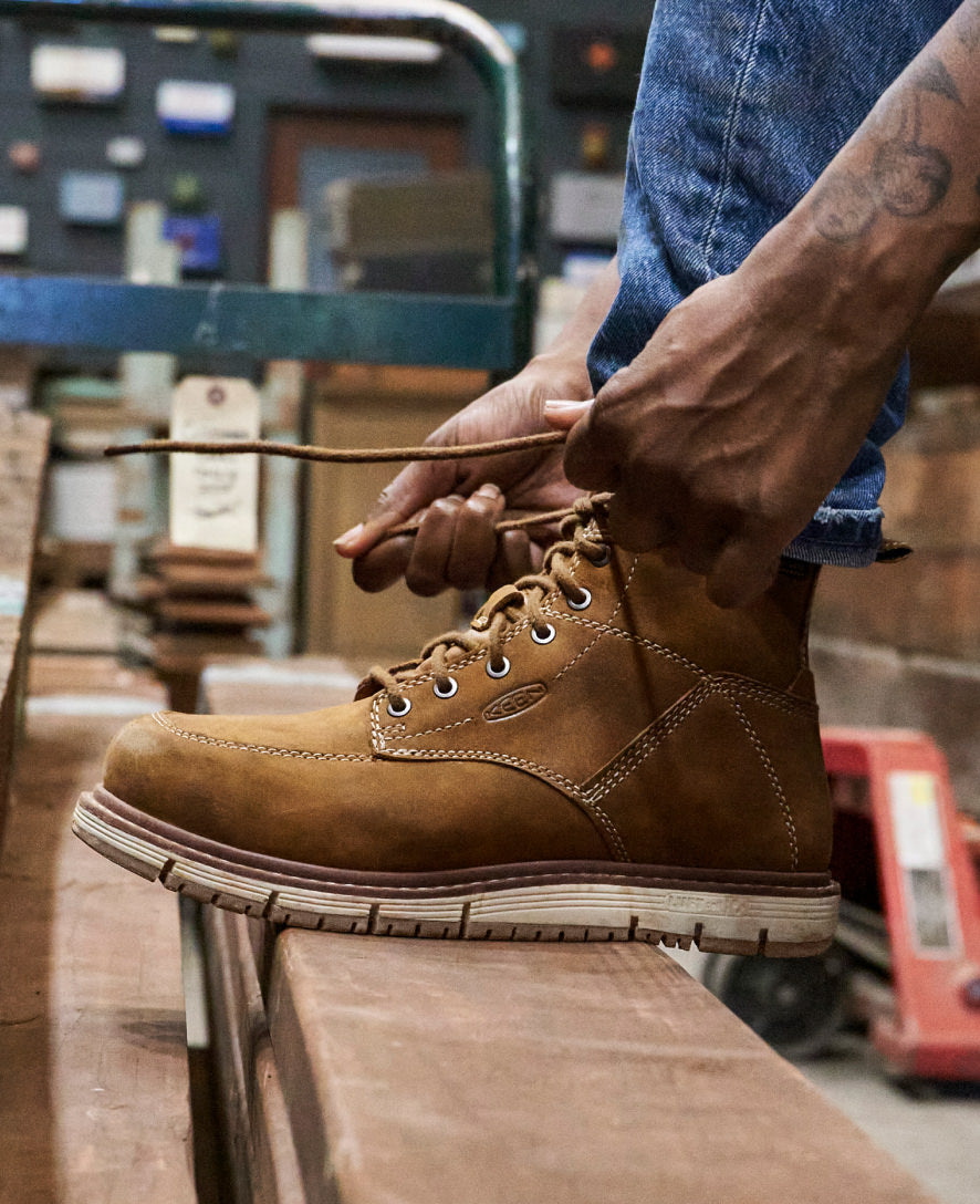 Women's San Jose 6 Waterproof Work Boots with Aluminum Toe - Cascade Brown/Gum | Slip Resistant Safety Shoes for Construction, Hiking & Outdoor Work