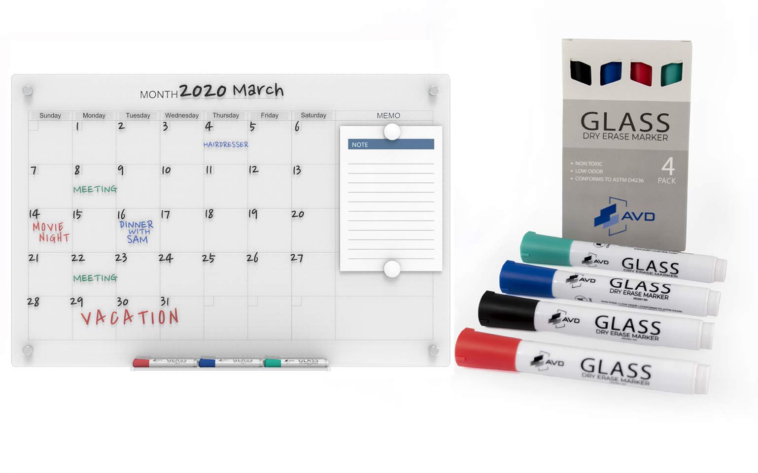 Premium Magnetic Dry-Erase Board Set - 23.6