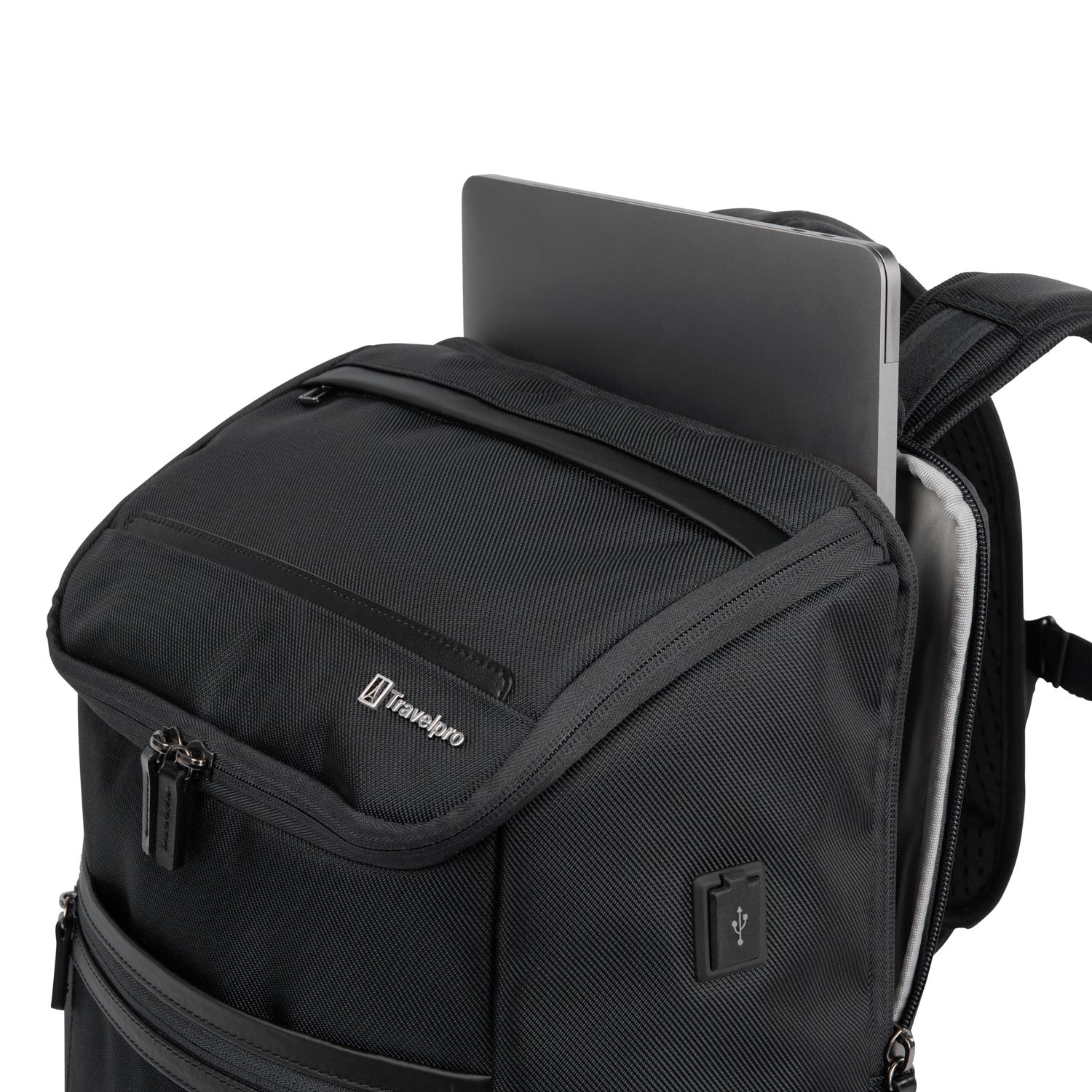Travelpro Crew Executive Choice 3 Medium Top Load Backpack - Durable Business & Travel Backpack for Professionals, Laptop Backpack with USB Charging Port - Perfect for Office, Commuting & Air Travel