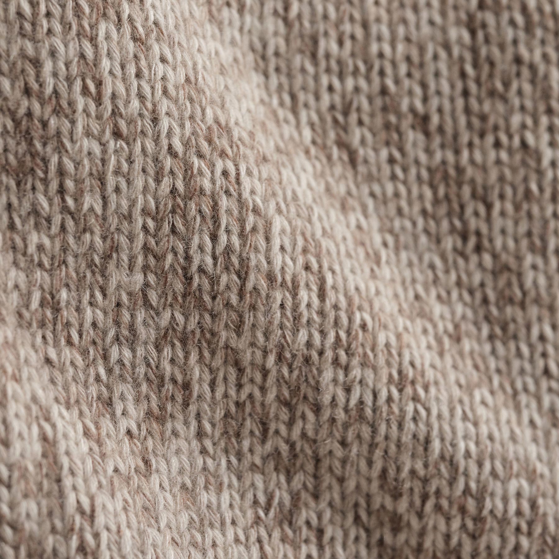 Chunky Cashmere Zip Up Sweater - Stone Marl | Cozy Winter Pullover for Women | Perfect for Casual Outfits & Cold Weather Layering