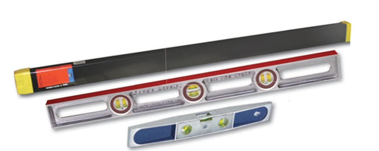 Kraft Tool SL4848CAT 48-Inch Professional Cast Aluminum Combination Level Set with Case & Torpedo Level - Perfect for Construction, DIY Projects, and Home Renovations