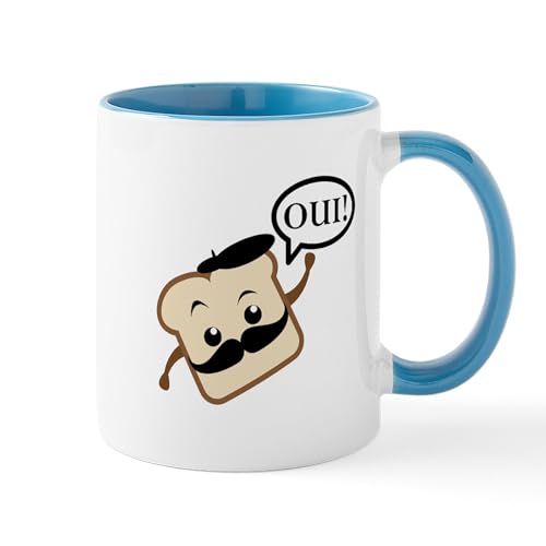 White/Blue Inside - French Toast Mugs
