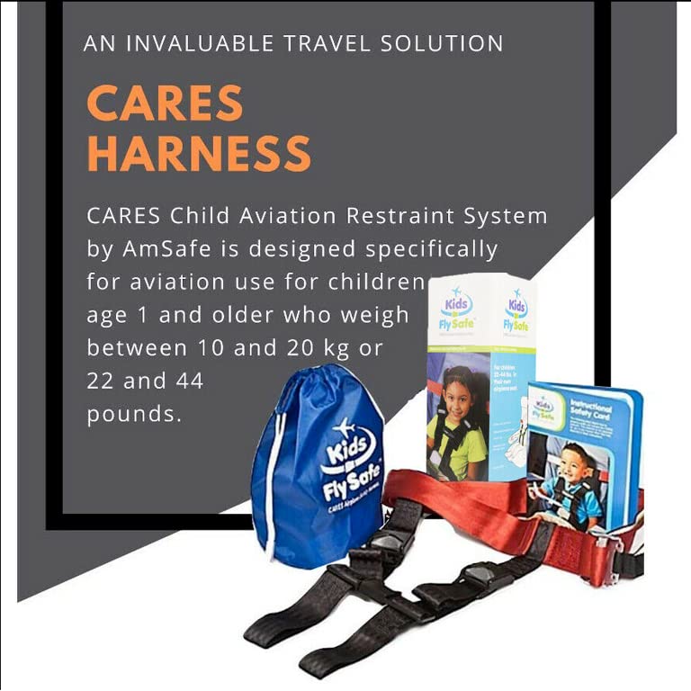 Kids Airplane Safety Travel Harness - FAA Approved Toddler Flight Restraint System for Child Passenger Safety | Lightweight, Portable & Easy to Install Airplane Seat Belt for Toddlers | Perfect for Family Travel, Long Flights & Keeping Kids Secure During Turbulence