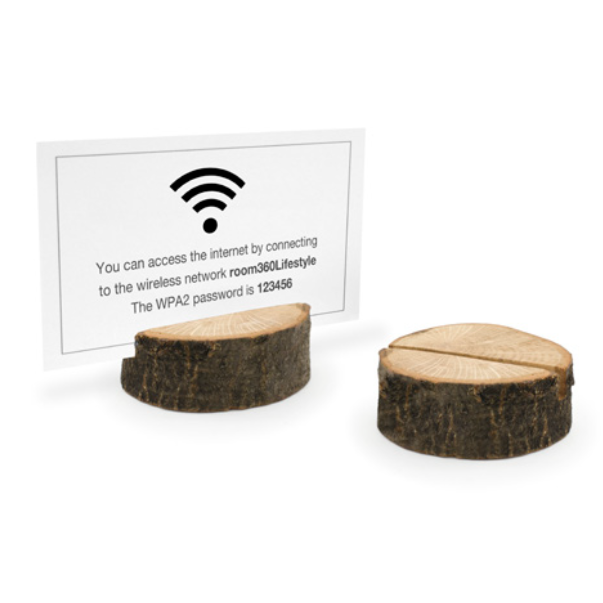 FOH ROOT Round Sign Holder - 2.5 Inch Acrylic Display Stand, Pack of 12 - Perfect for Retail Stores, Restaurants, and Event Signage