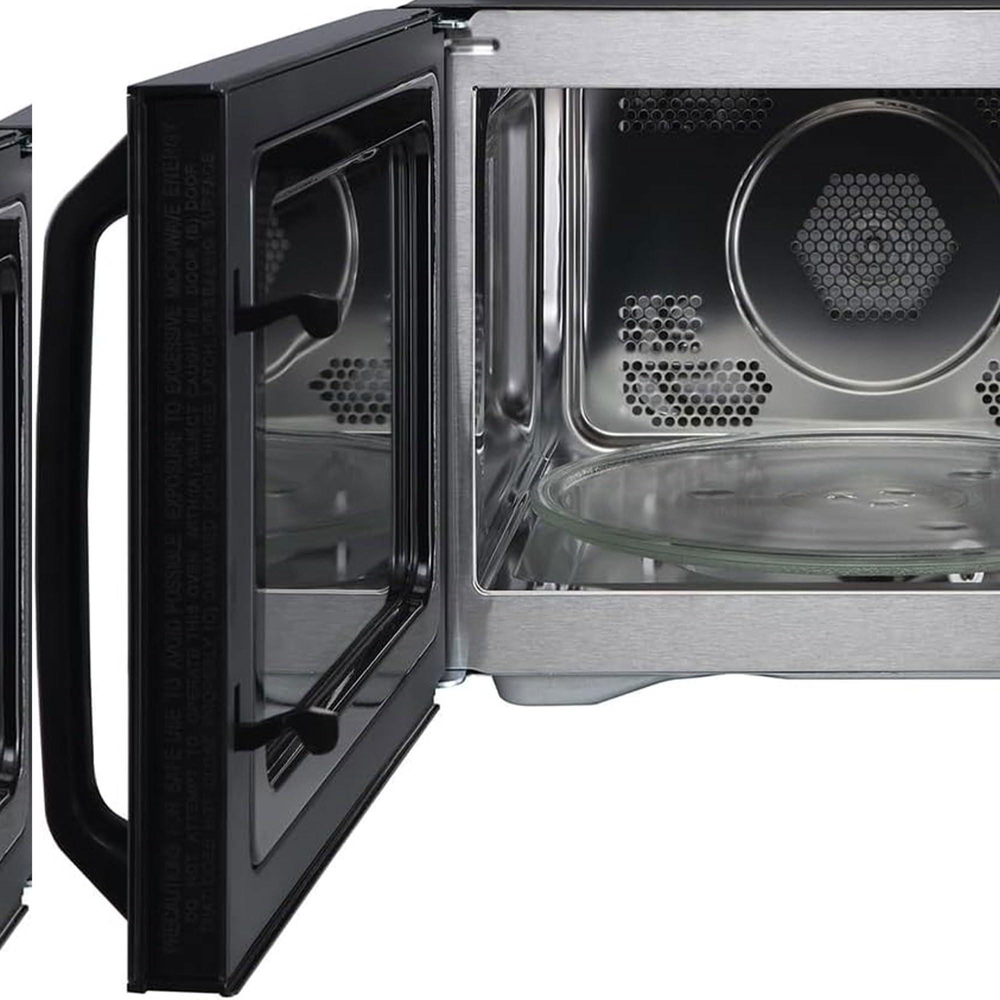 Magic Chef 1.0 Cu Ft Stainless Steel Countertop Microwave Oven with Air Fryer - 10 Power Levels, Includes Air Frying Rack, Crisper Tray & Grill Rack - Perfect for Small Kitchens, Dorms & Apartments (Black)