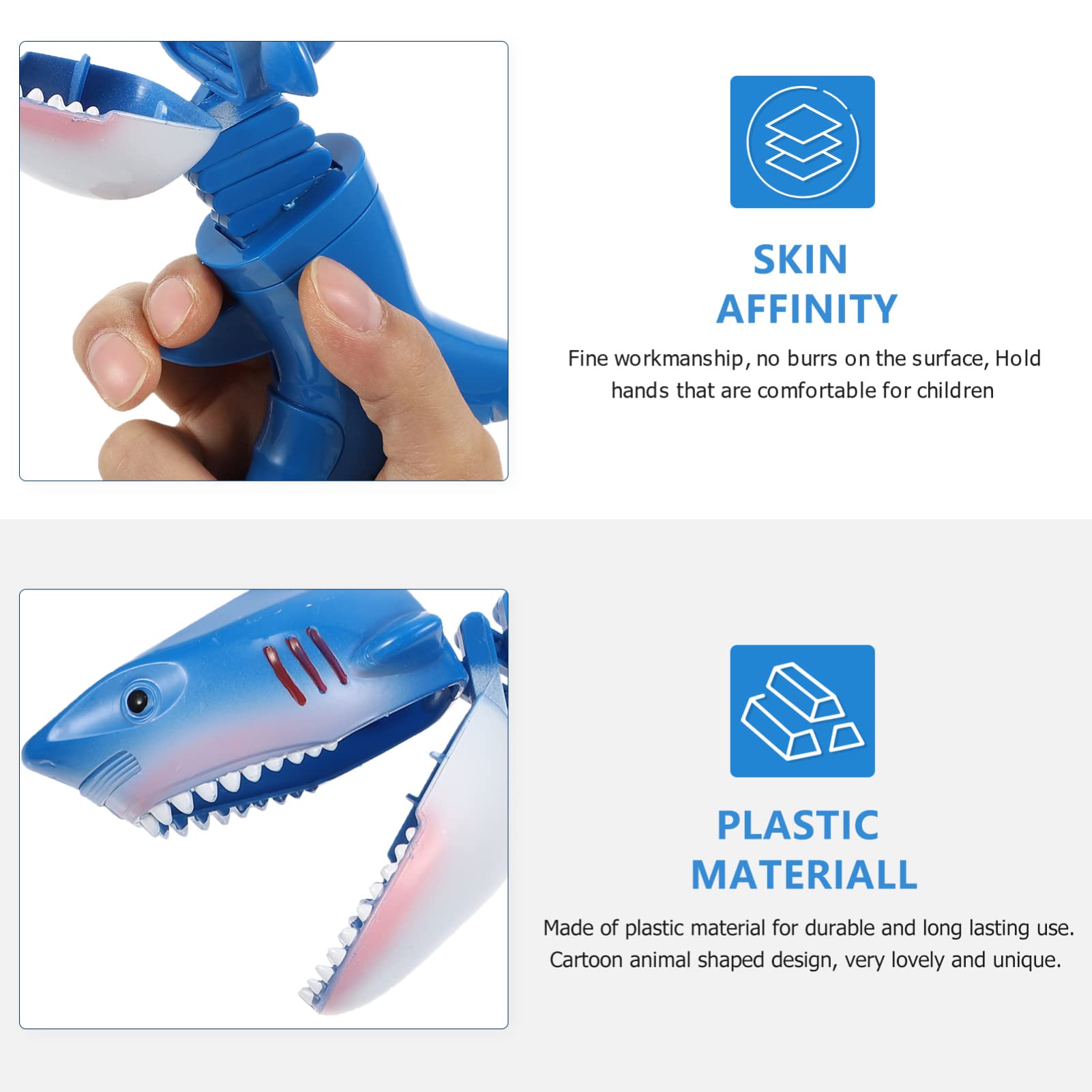 Dinosaur & Shark Grabber Claw Game Toy - Interactive Hungry Shark Puppet & Ocean Animal Figures for Kids - Fun Pretend Play, Party Favors, and Classroom Rewards