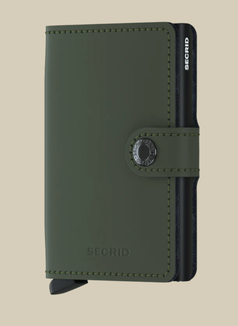 Secrid Matte Mini Wallet - Slim RFID Blocking Card Holder for Men & Women - Perfect for Travel, Everyday Use & Minimalist Lifestyle
