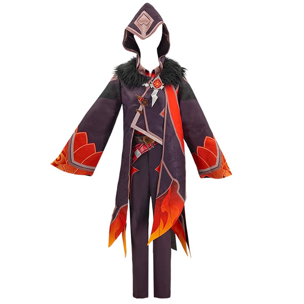 Fatui Pyro Agent Cosplay Costume - Full Set Uniform for Genshin Impact Game, Halloween Party, Anime Convention & Cosplay Events