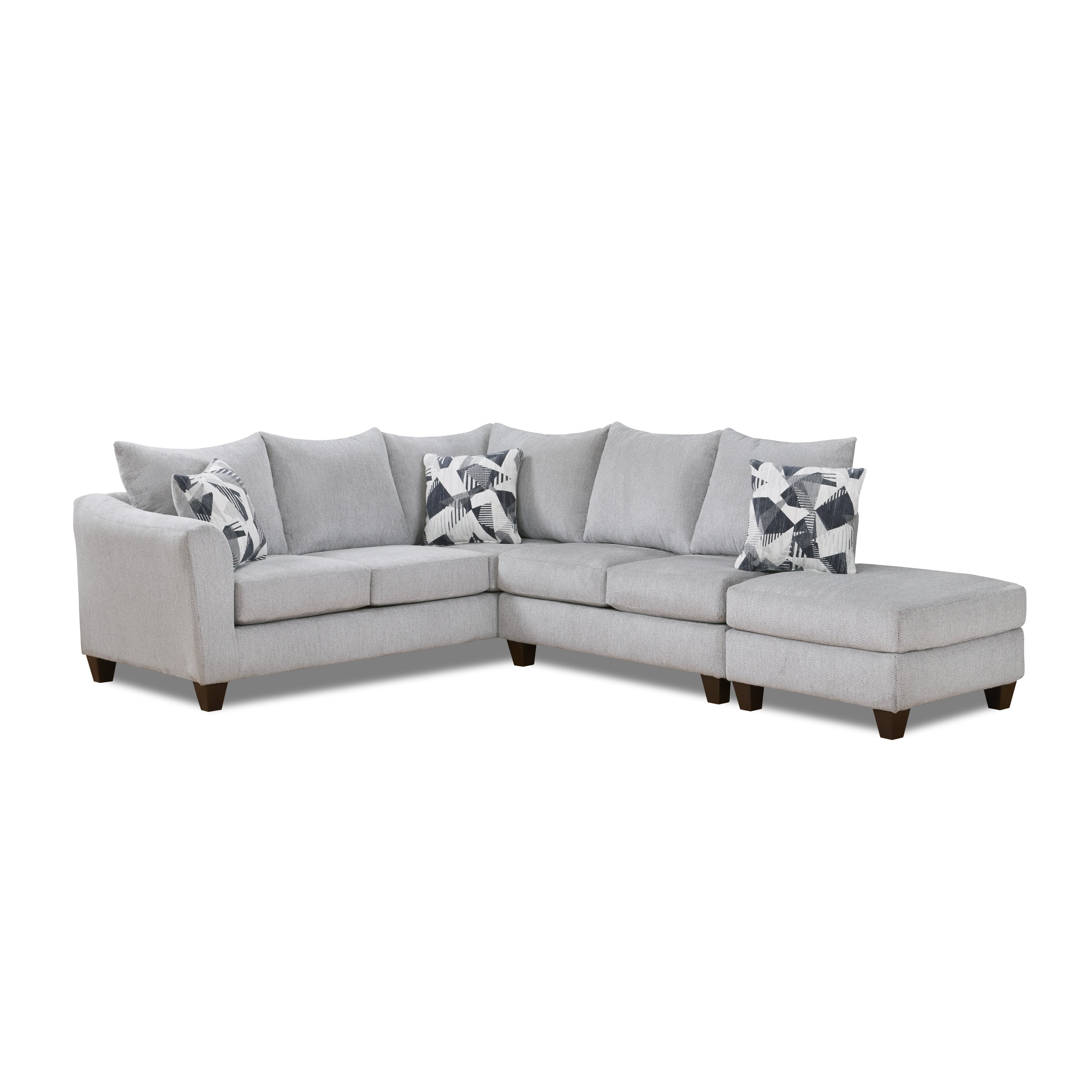 Duleek Upholstered Armless Loveseat in Herringbone Silver Fabric - Compact Sofa for Small Spaces, Living Room, Bedroom or Office