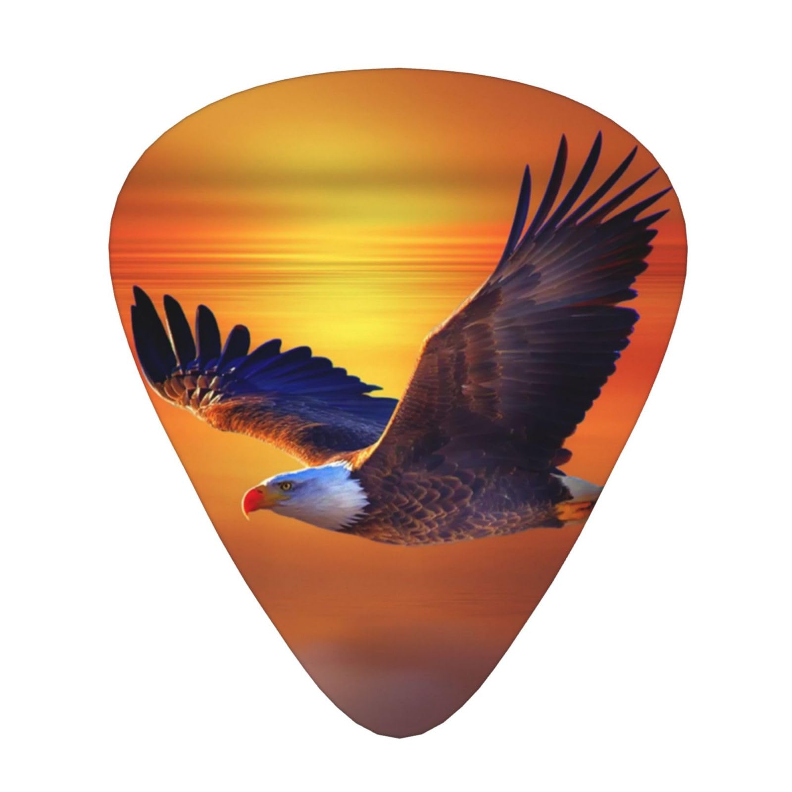 Premium 12-Pack Classic Guitar Picks for Electric, Acoustic, Bass & Mandolin - Durable Eagle Design Plectrums for Professional Musicians & Beginners - Perfect for Live Performances, Studio Recording & Practice Sessions