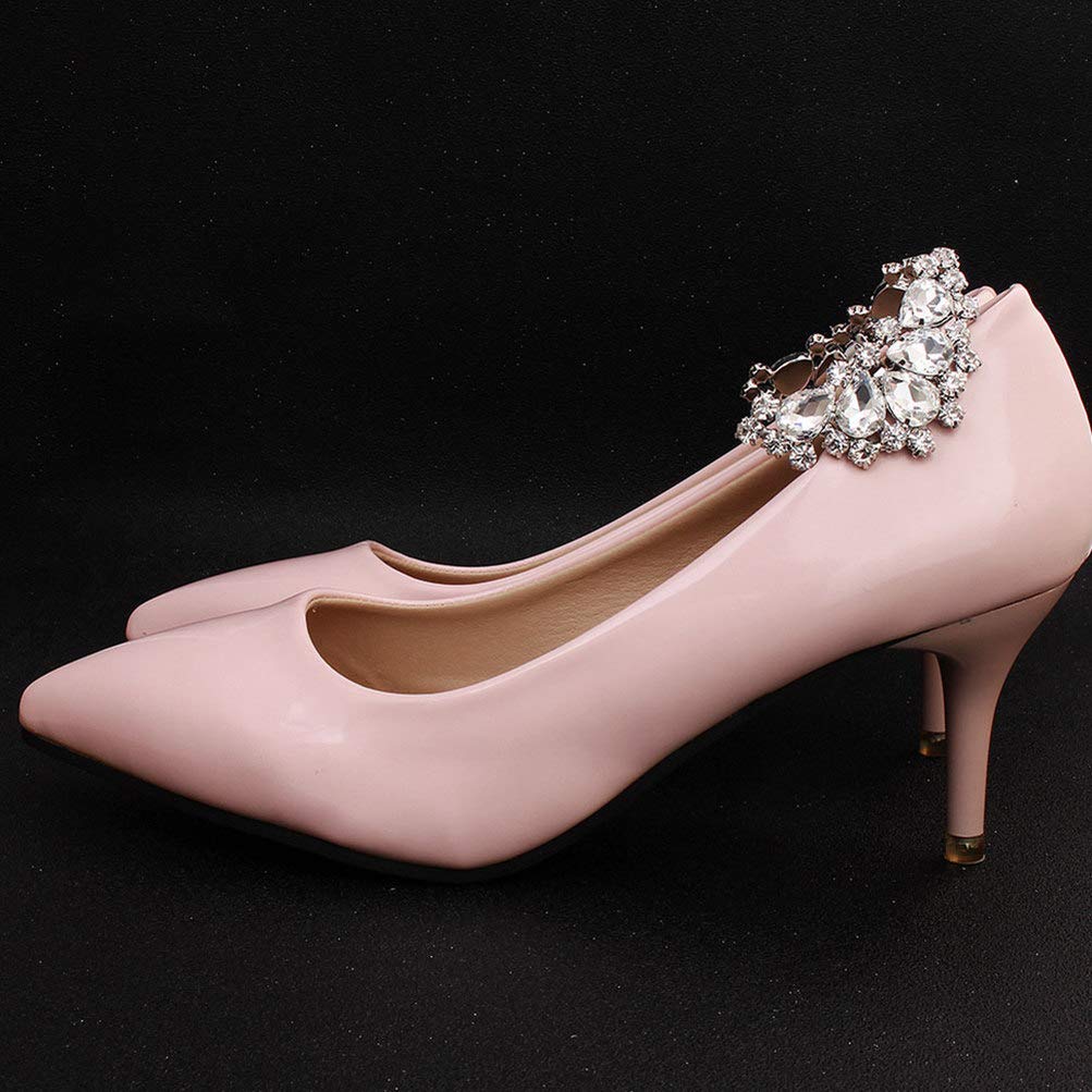 Holibanna Rhinestone Crystal Shoe Clips - Elegant Women's Jewelry Charms & Buckle Accessories for Wedding, Prom & Special Occasions