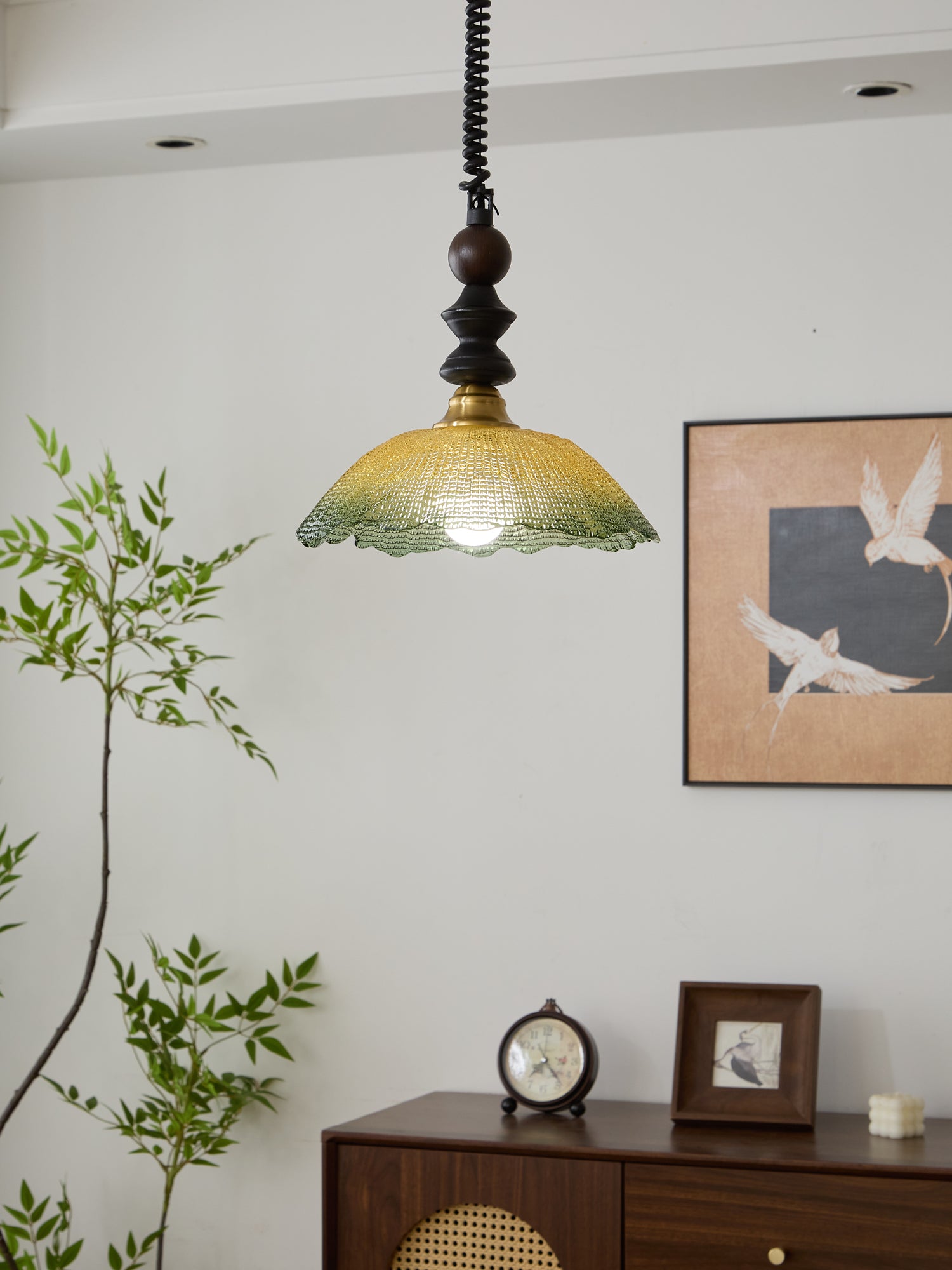 Monet Pendant Lamp - Modern Glass Ceiling Light Fixture for Dining Room, Kitchen & Living Room | Elegant Hanging Chandelier for Home Decor