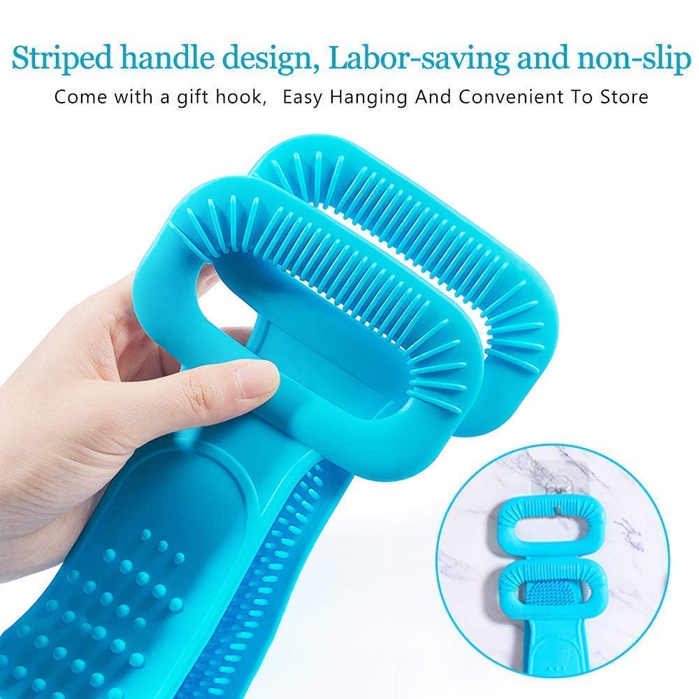 Honbon Silicone Back Scrubber - Exfoliating Belt for Shower & Skin Care