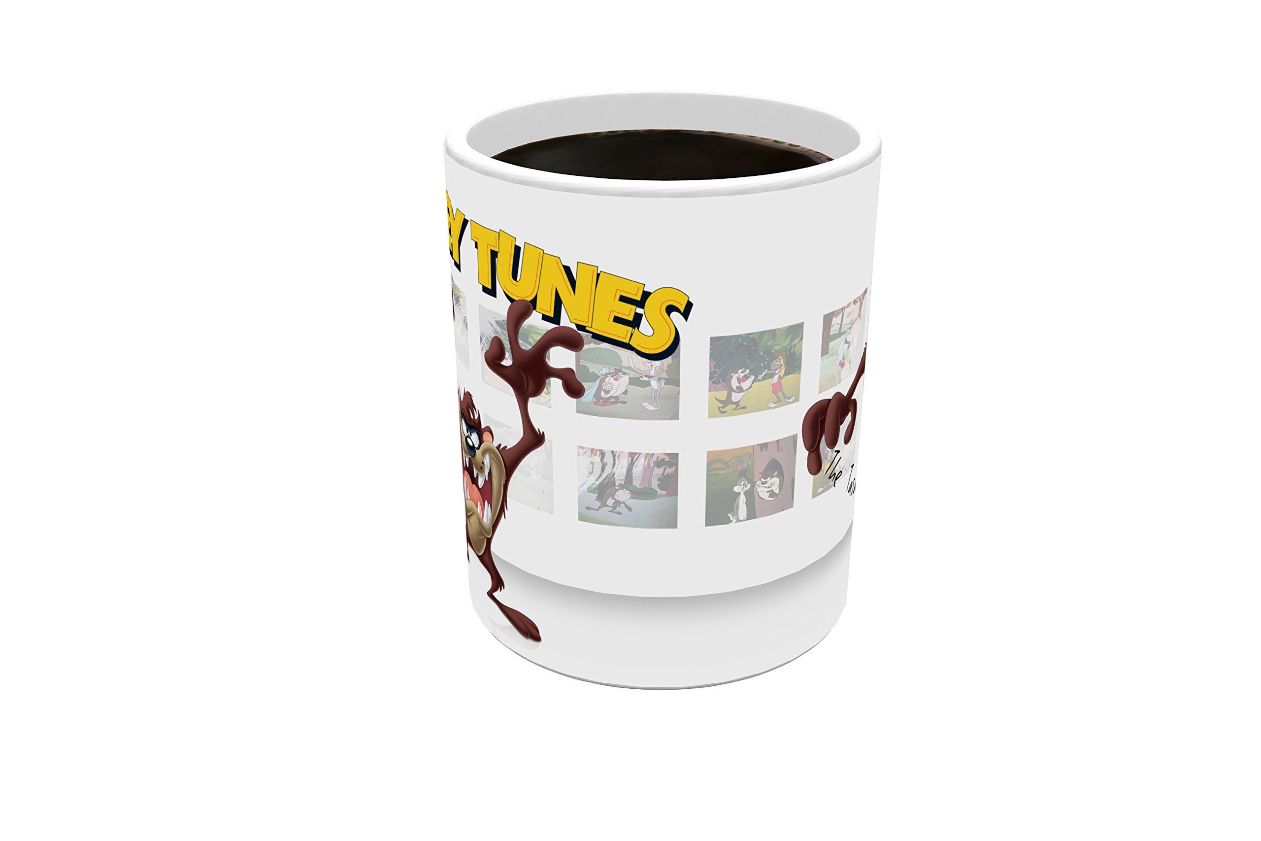 Looney Tunes Tazmanian Devil (Taz) Morphing Ceramic Mug - Heat Activated Color Changing Coffee Cup - Perfect for Coffee, Tea & Hot Chocolate Lovers - Great Gift for Cartoon Fans