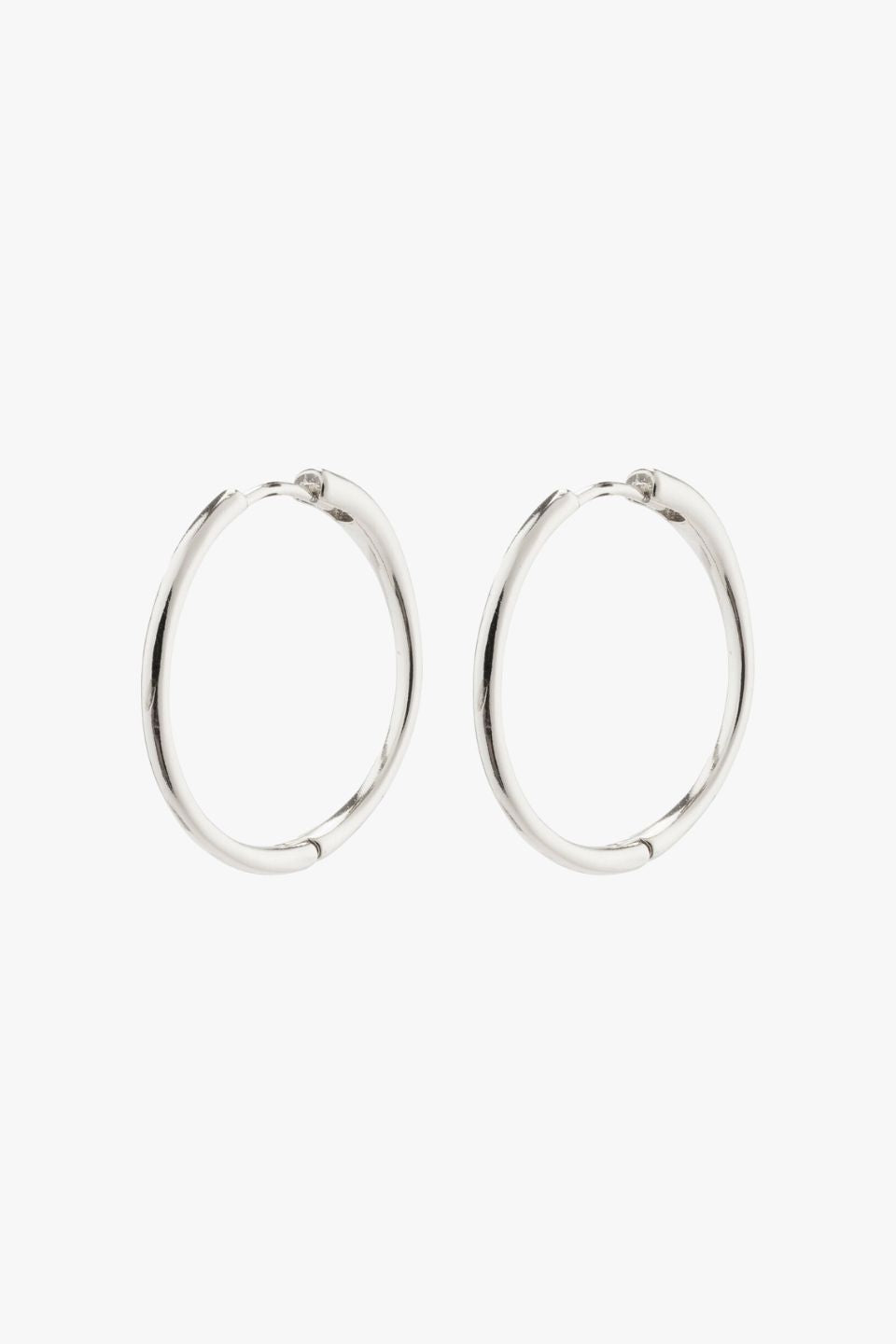 Eanna Large Hoops EOL Recycled Silver Earrings - Sustainable Fashion Jewelry for Women | Perfect for Parties, Weddings & Everyday Wear