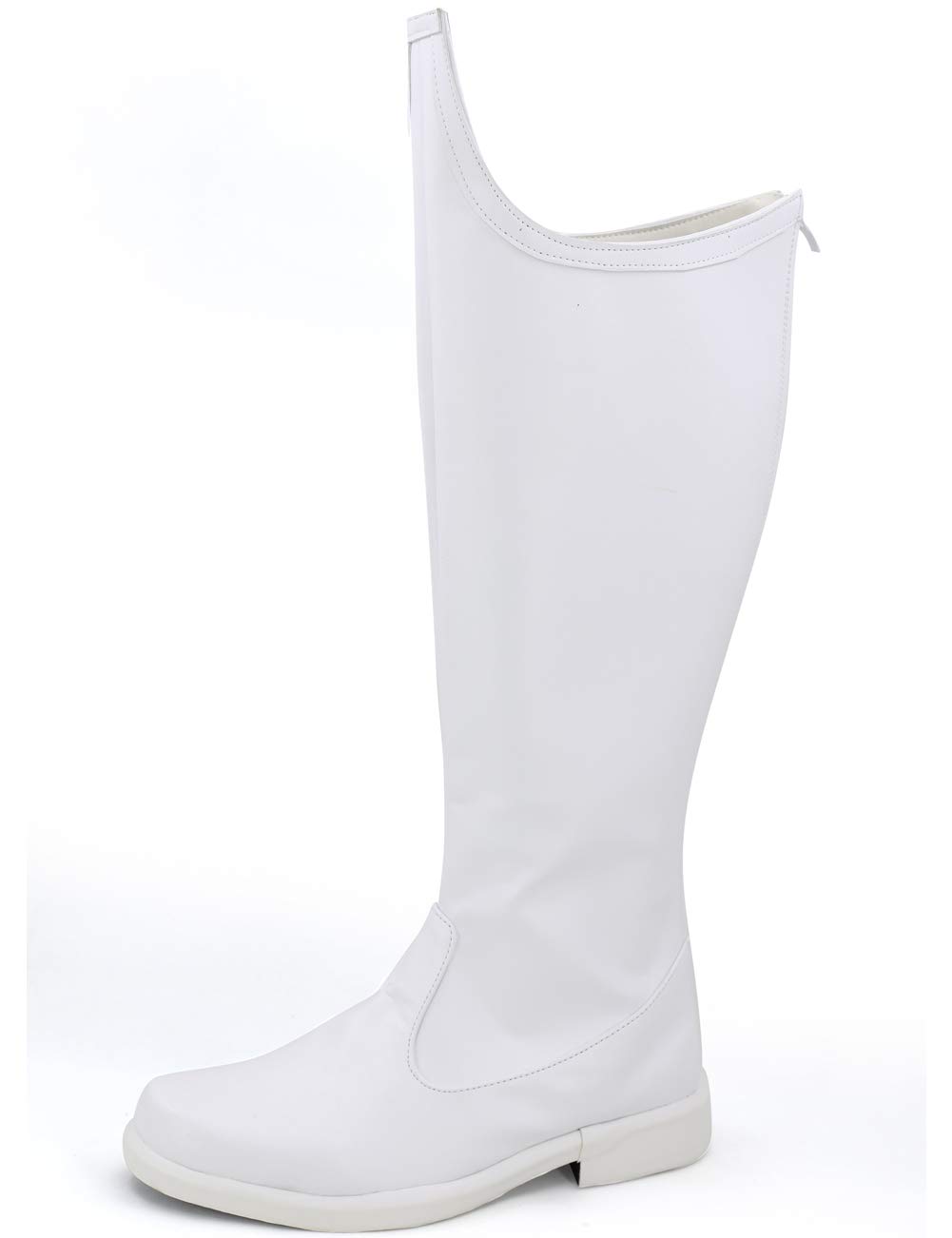 Unisex White Cosplay Boots for Halloween Costume - Perfect for Cosplay, Halloween Parties, and Themed Events