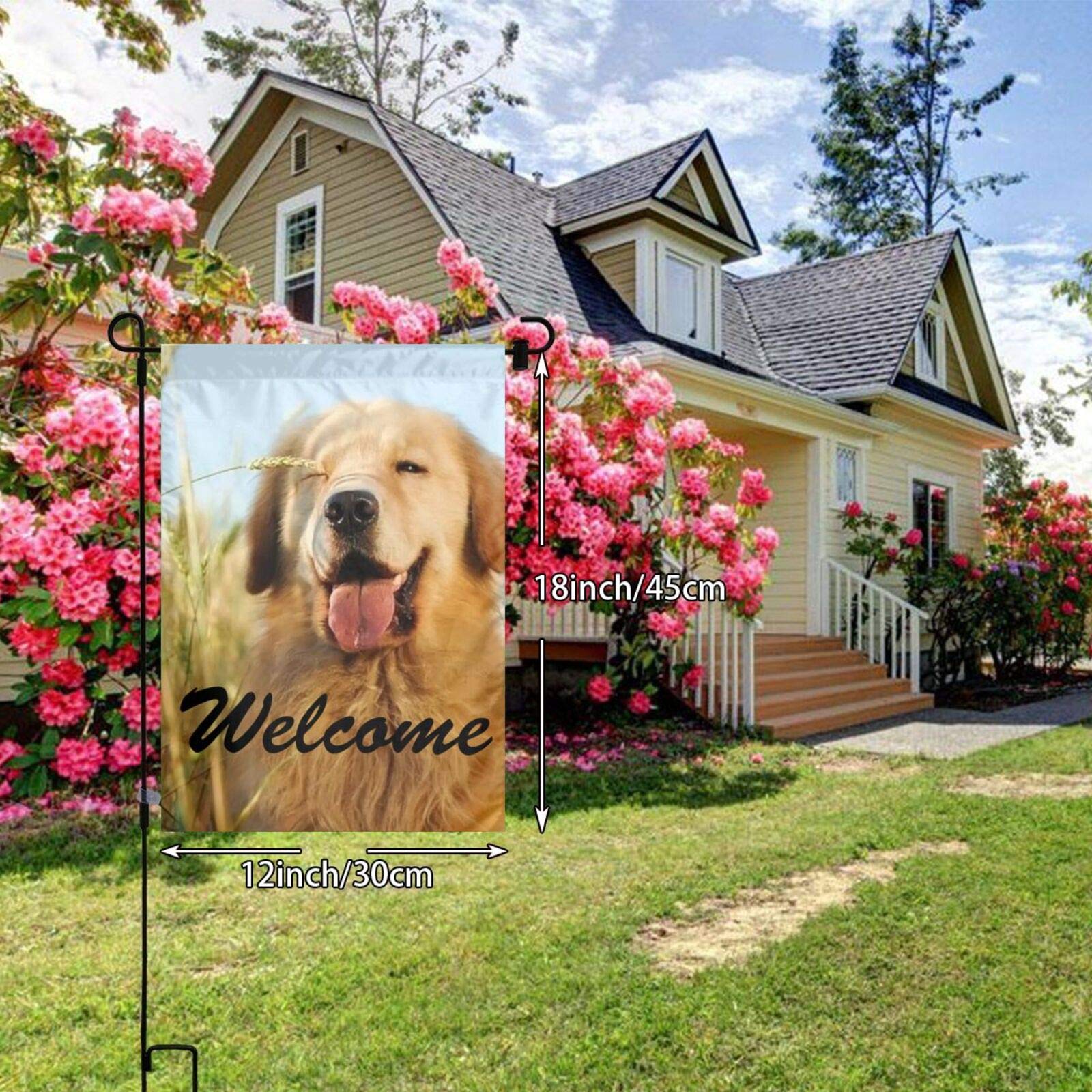 Custom Personalized Garden Flag with Photo & Text - 12x18 Inch Double Sided Welcome Yard Decoration for Outdoor Home Decor | Perfect for Front Porch, Lawn, Garden & Seasonal Displays