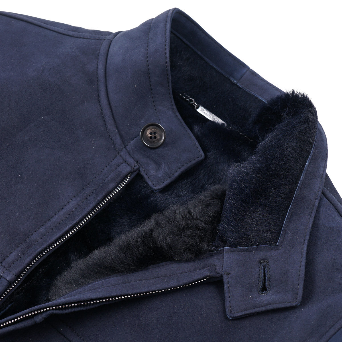 Premium Shearling Leather Bomber Jacket for Men - Warm Winter Aviator Coat with Soft Fleece Lining | Perfect for Cold Weather, Outdoor Adventures & Casual Style