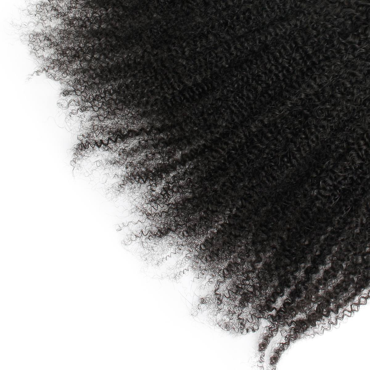 13x6 HD Lace Frontal Human Hair Wig - Afro Kinky Curly Brazilian Hair with Bleached Knots & Pre-Plucked Hairline for Black Women | Perfect for Daily Wear, Parties & Special Occasions