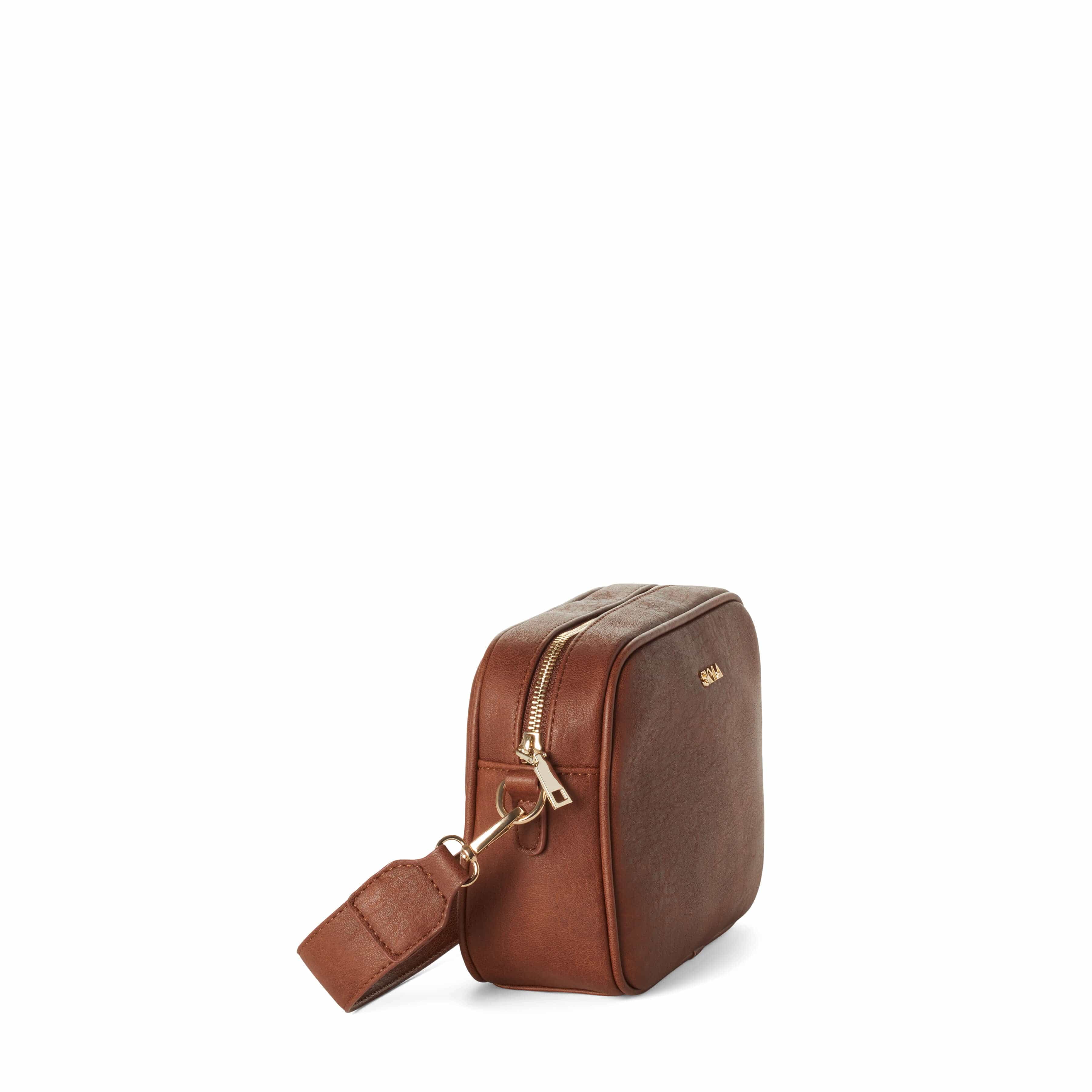 Alicia Vegan Leather Crossbody Bag for Women - Stylish Chestnut Brown Purse | Perfect for Work, Travel & Everyday Use
